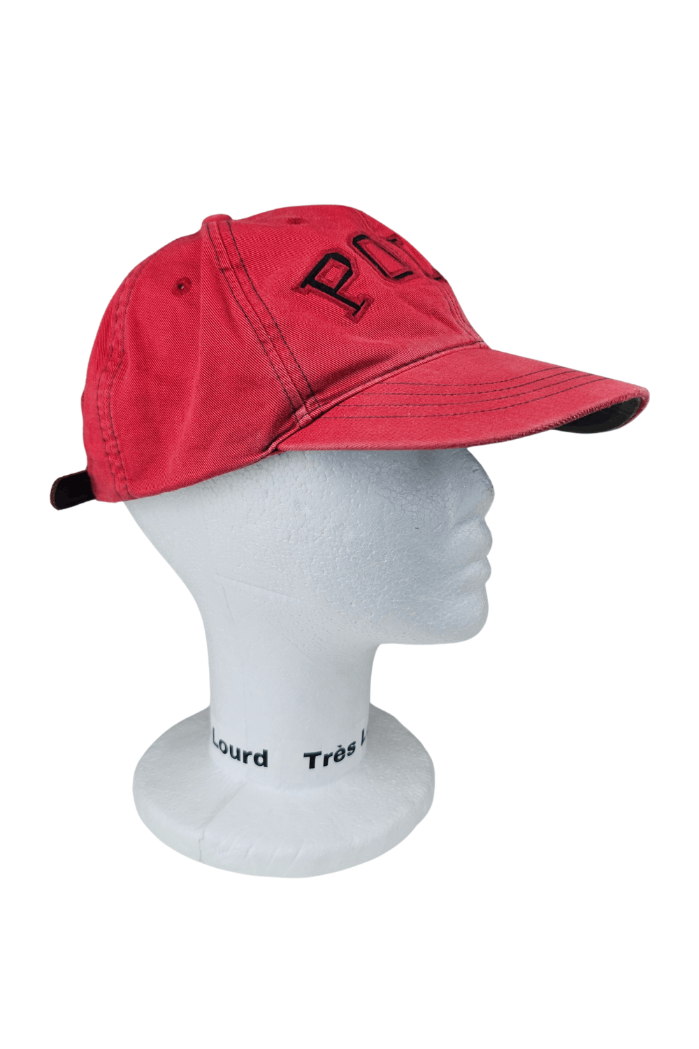 Polo Ralph Lauren 1990s Polo Sport Big-Spellout Cap - Red / Leather Strap Size ONE SIZE - 6 Thumbnail