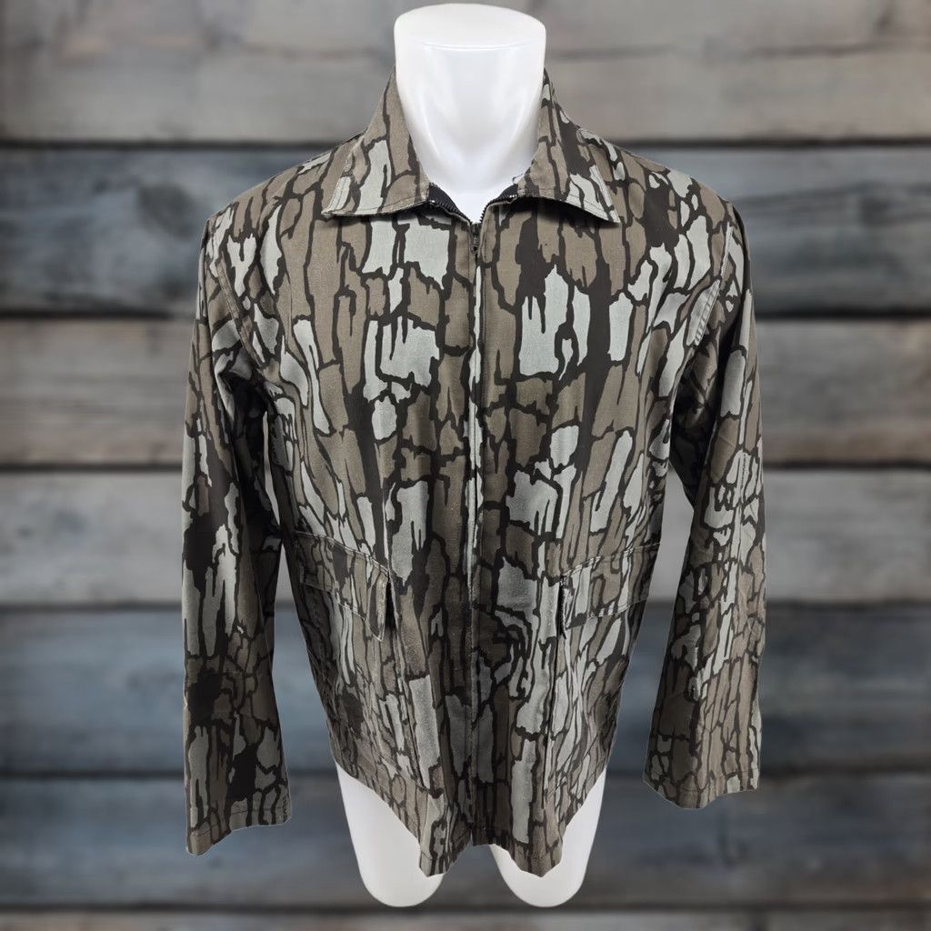 Vintage VINTAGE Trebark Hunting Jacket Camouflage Full Zip Pockets Men’s Large USA Size US L / EU 52-54 / 3 - 1 Thumbnail