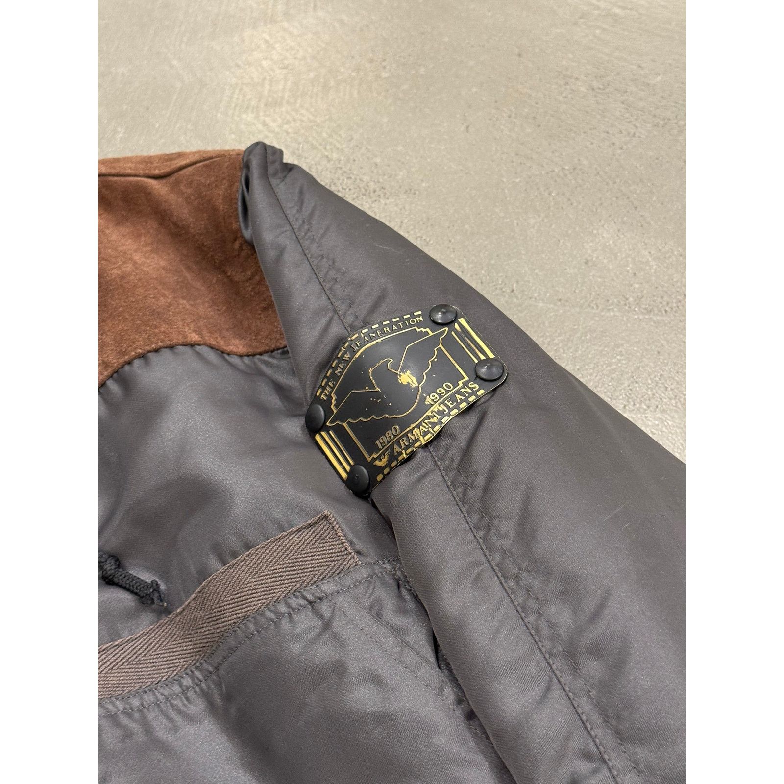 Giorgio Armani 1990s Emporio Armani aviator oversized bomber jacket Size US L / EU 52-54 / 3 - 6 Thumbnail