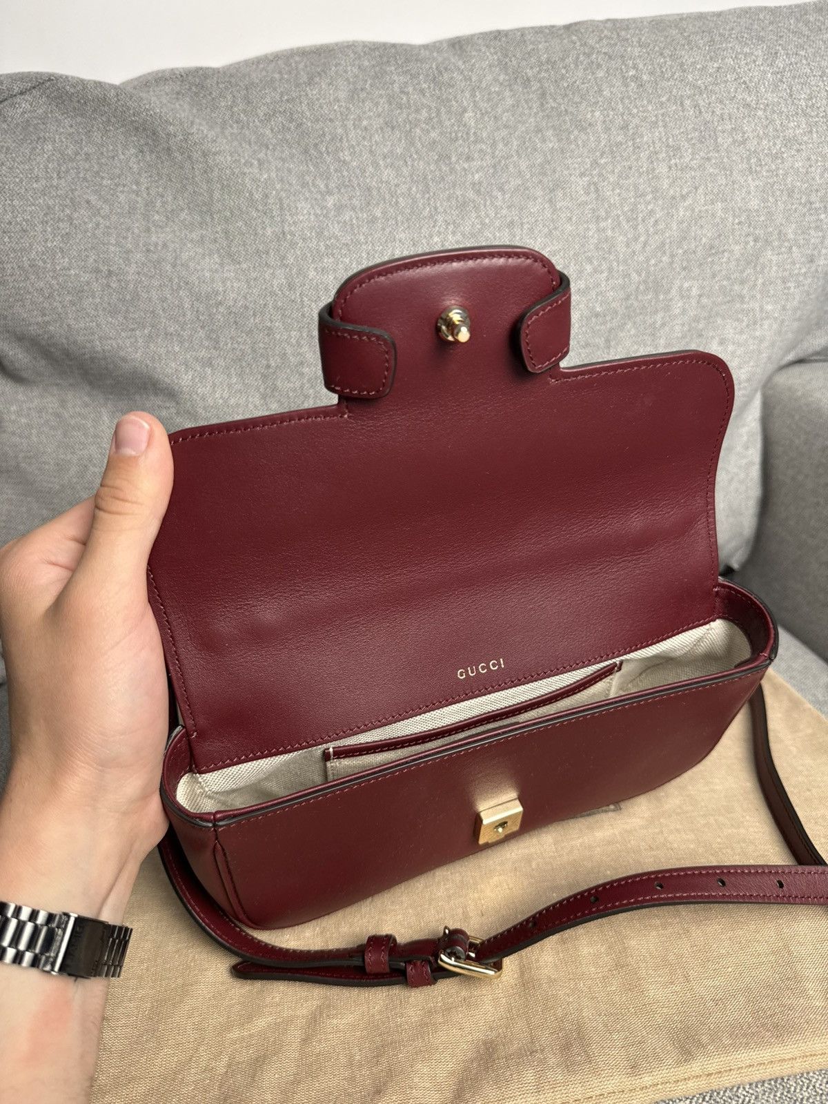 Gucci Gucci Horsebit 1955 Handbag Shoulder Bag Luxury Size ONE SIZE - 16 Thumbnail