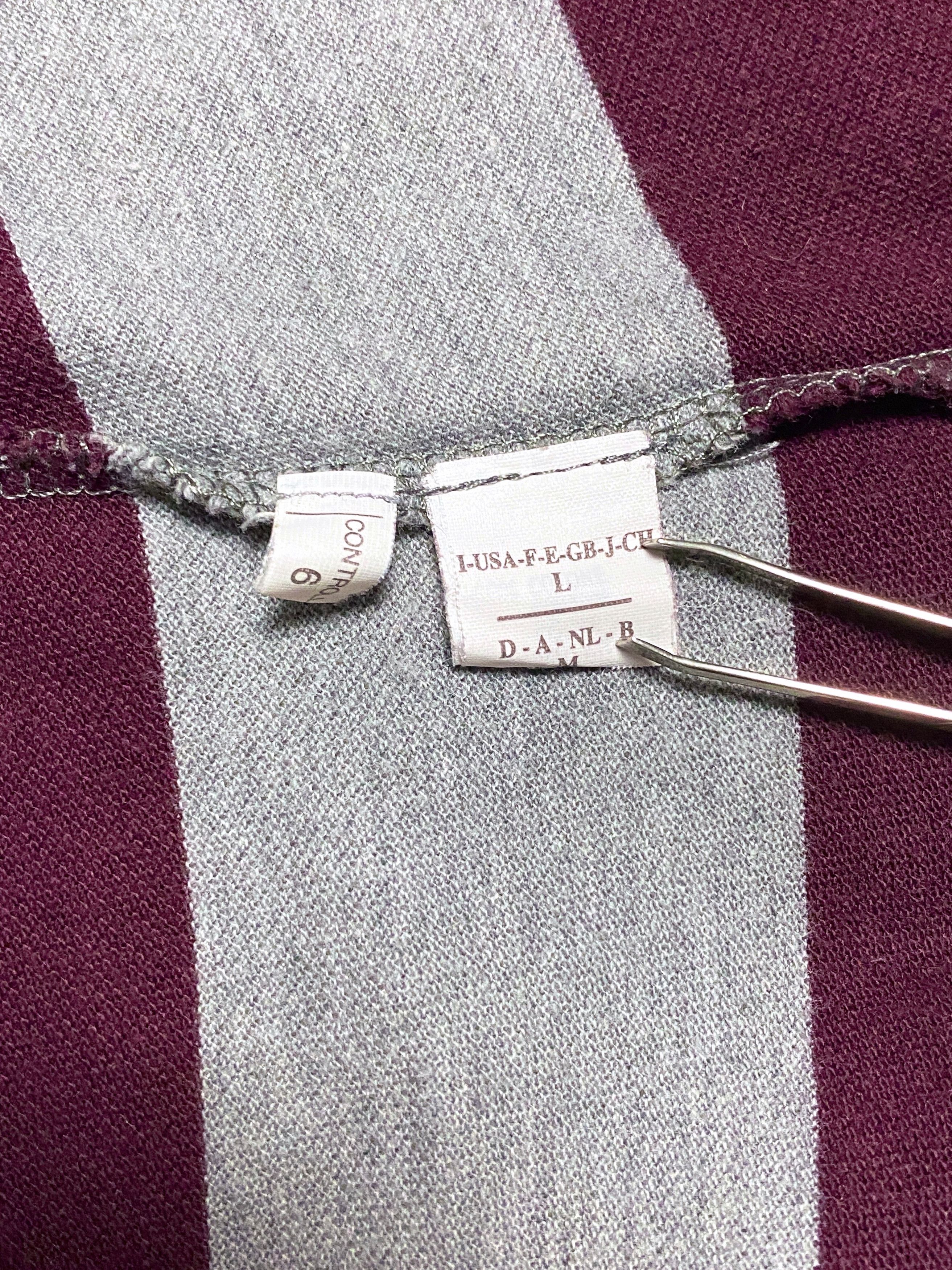 Brunello Cucinelli Brunello Cucinelli Striped Slim Denim Logo Polo Size US L / EU 52-54 / 3 - 14 Thumbnail