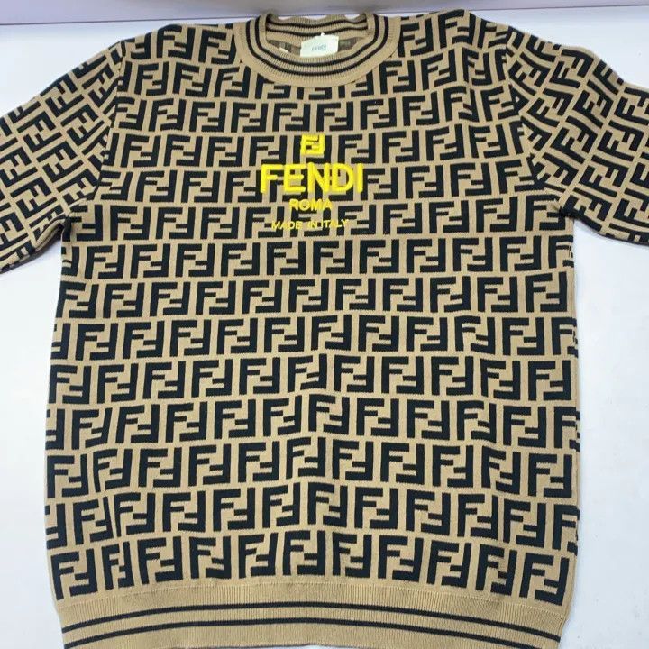 Fendi Fendi Kids Brown Logo Sweater FW23 -2507 Size US M / EU 48-50 / 2 - 5 Thumbnail