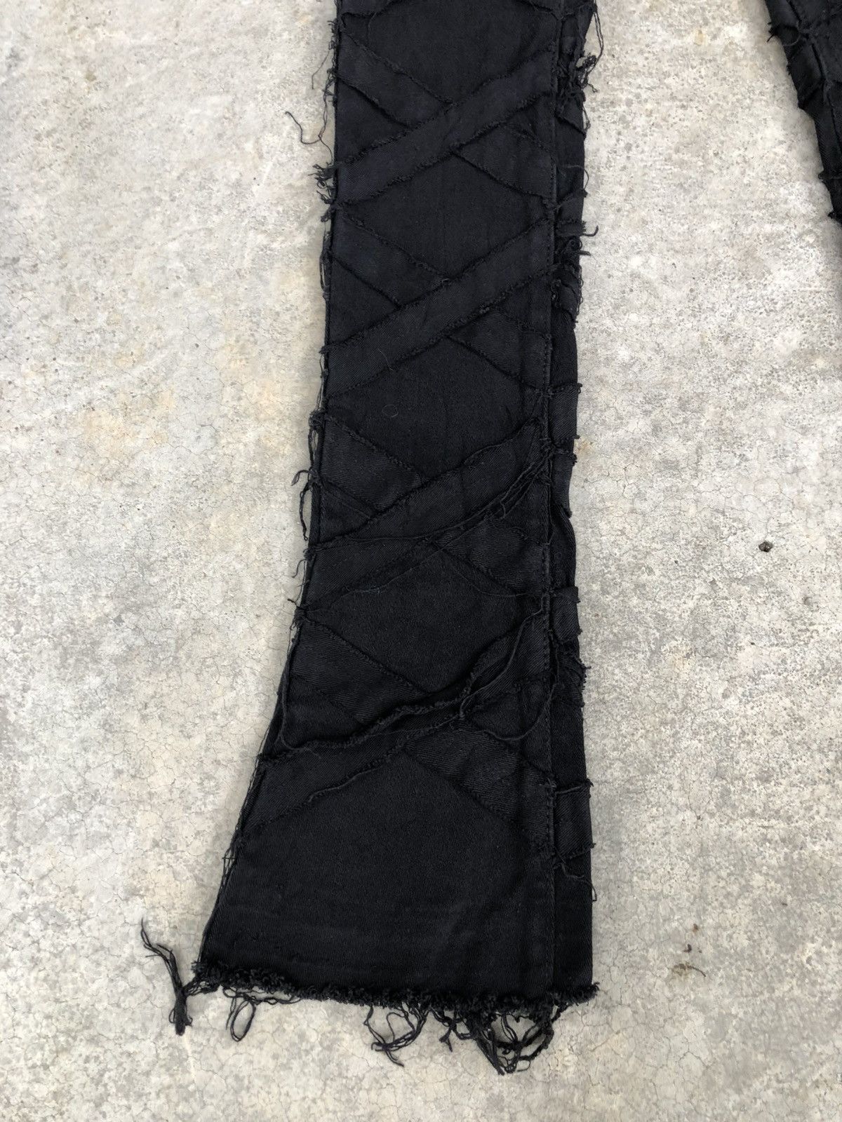 If Six Was Nine Japanese Waimea Flared Jean Distressed Denim Rick Owen Style Size US 30 / EU 46 - 6 Thumbnail