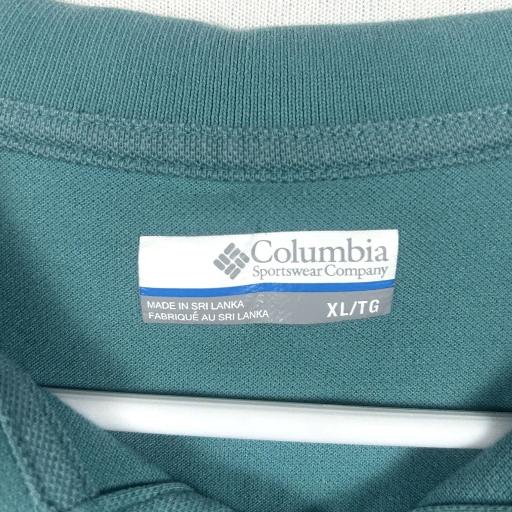 Vintage Columbia Polo Shirt Teal Blue Short Sleeve XL Men Casual Golf Omni-Shield Pattern Solid Collared Shirt Size US XL / EU 56 / 4 - 2 Thumbnail