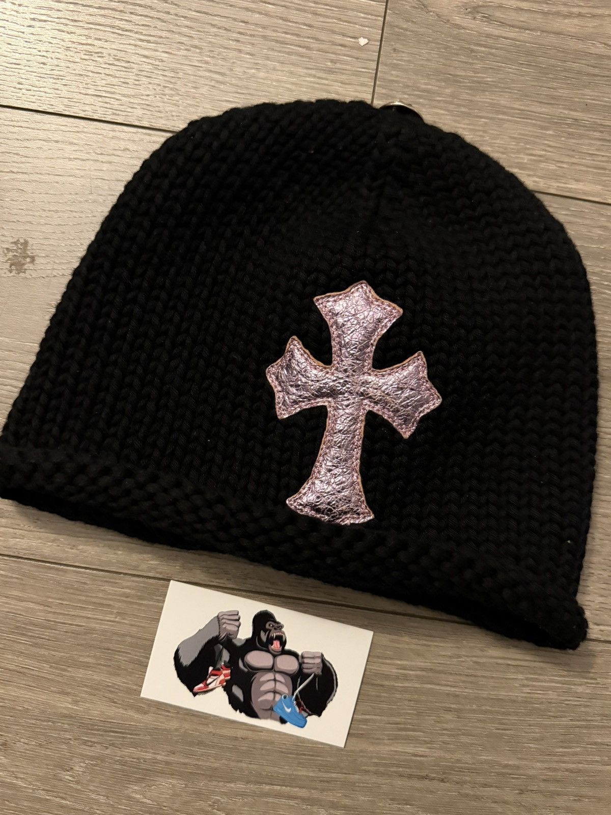 Chrome Hearts Chrome Hearts Cross Patch Cashmere Beanie Size ONE SIZE - 6 Thumbnail