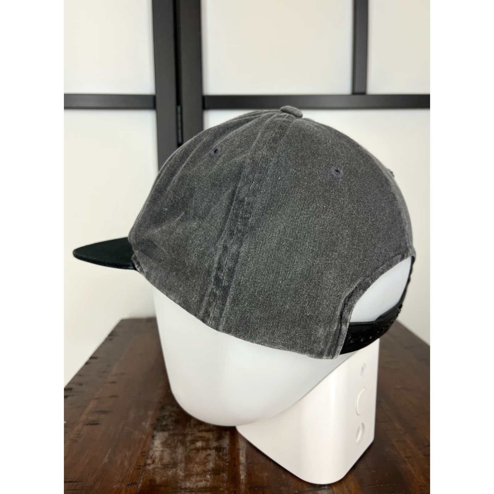 RVCA RVCA Hat Cap Snap Back Adult One Size Gray Embroidered Mid Fit Cotton Size ONE SIZE - 5 Thumbnail