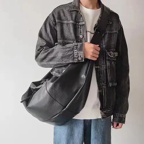 Other Black Faux Over Shoulder Leather Size ONE SIZE - 3 Thumbnail