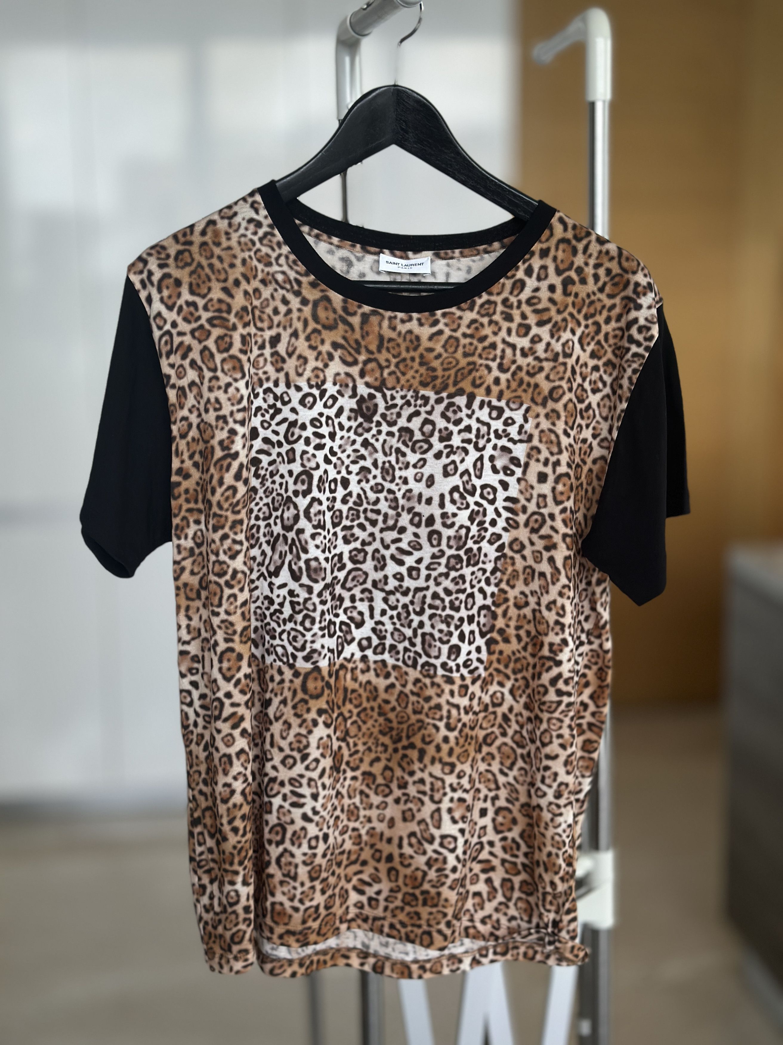 Saint Laurent Paris Saint Laurent Leopard Print T Shirt Size US M / EU 48-50 / 2 - 1 Thumbnail