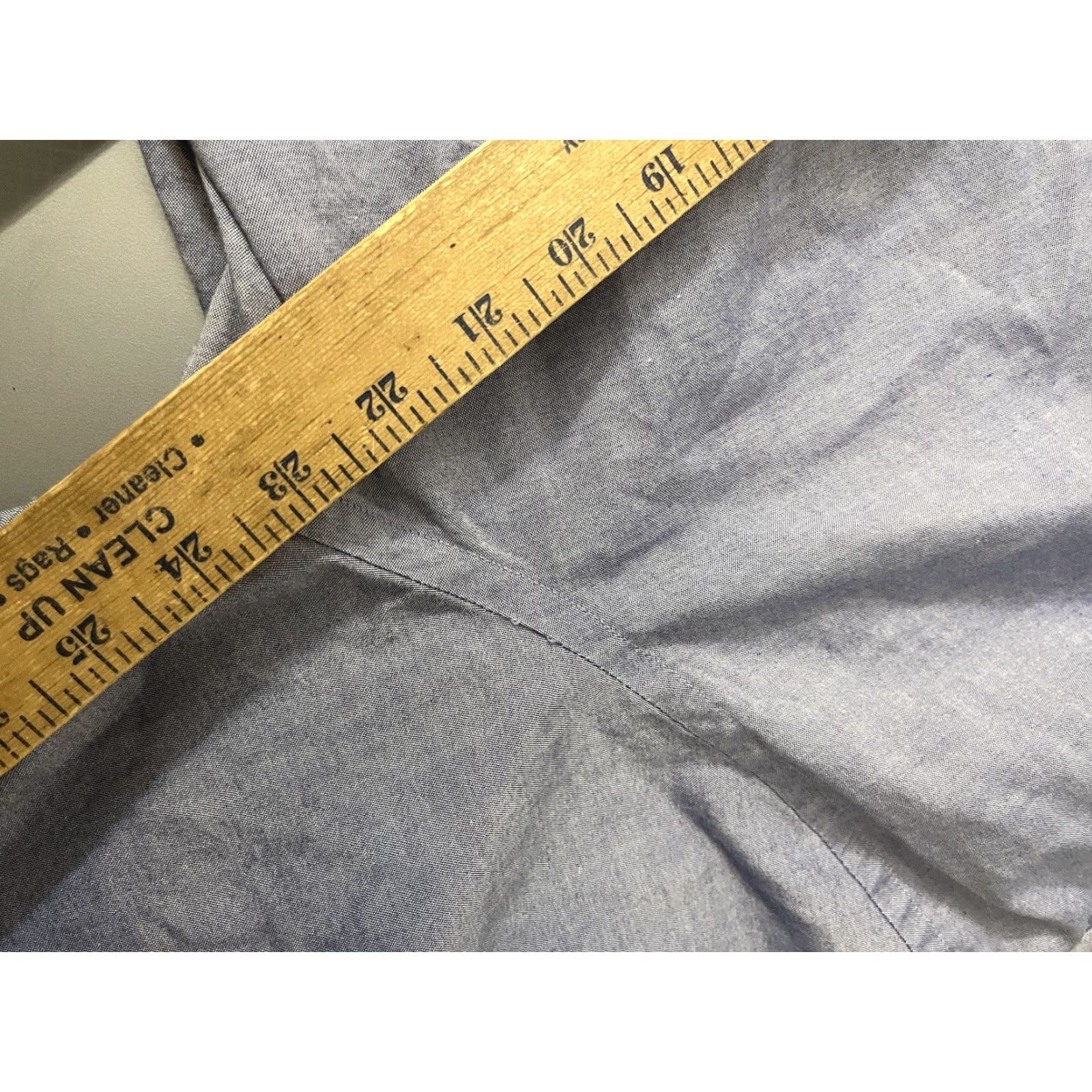 Banana Republic Banana Republic Shirt Mens XL Blue Stretch Fit Button-Up Solid Size US XL / EU 56 / 4 - 5 Thumbnail
