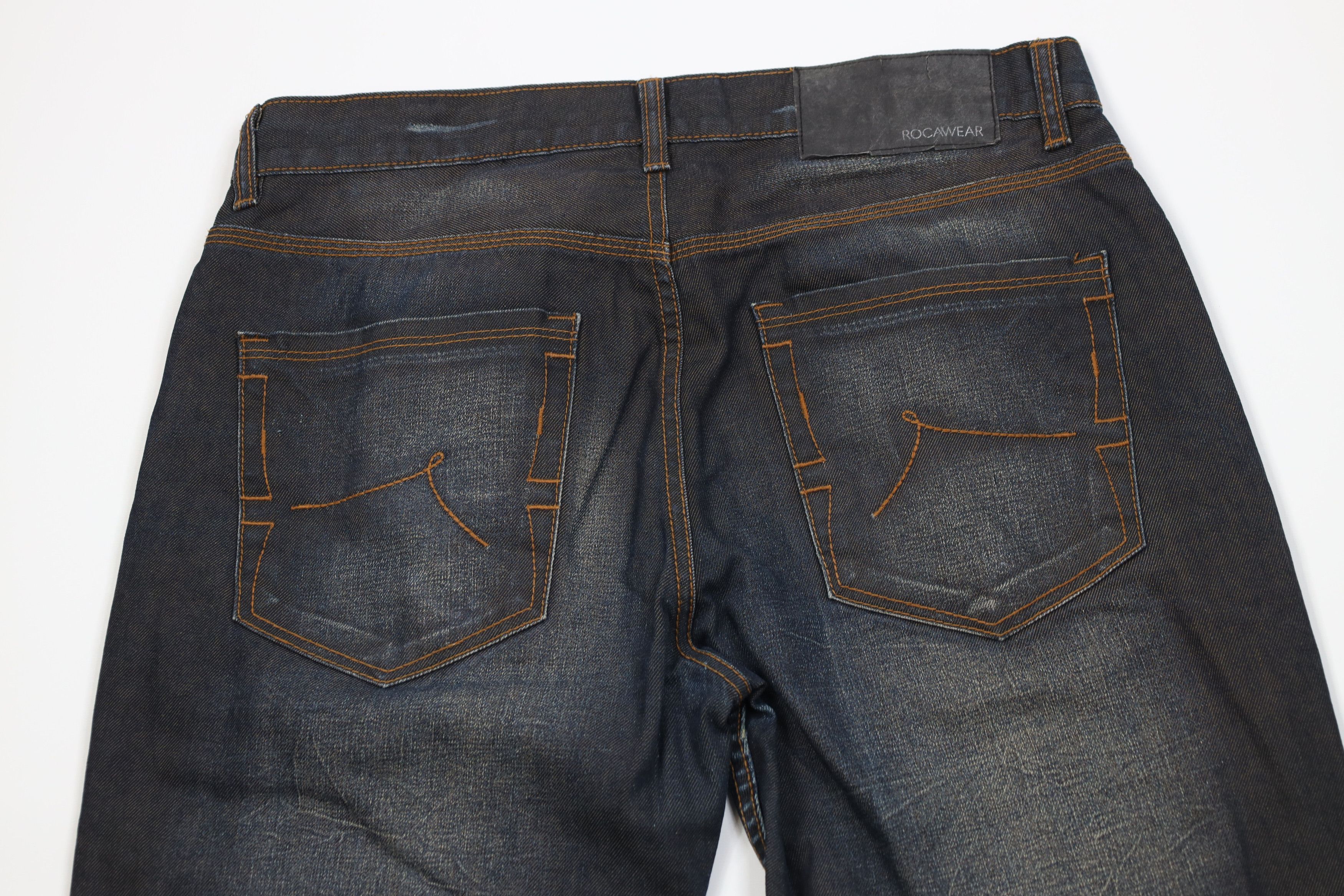 Rocawear Vintage Y2K Rocawear Baggy Wide Leg Denim Jeans Indigo Size US 34 / EU 50 - 12 Thumbnail