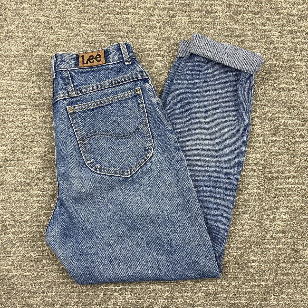 Lee LEE Riders Vintage Light Wash Denim Retro Mom Jeans Size 32" / US 10 / IT 46 - 2 Thumbnail
