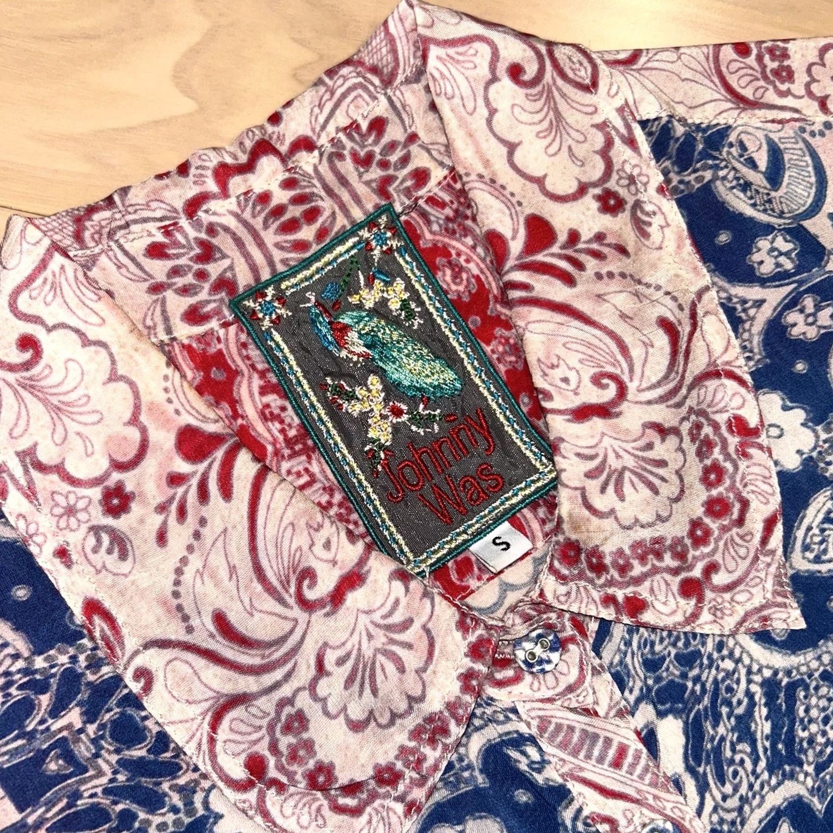 Johnny Was VINTAGE Johnny Was Floral Button Up Tunic Top Roll Up Sleeve Women’s Small Size S / US 4 / IT 40 - 4 Thumbnail