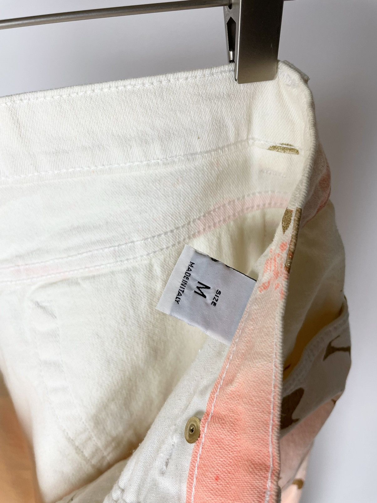 Roberto Cavalli Roberto Cavalli Vintage Paint Graphic White Jeans Just Pants Size US 32 / EU 48 - 17 Thumbnail