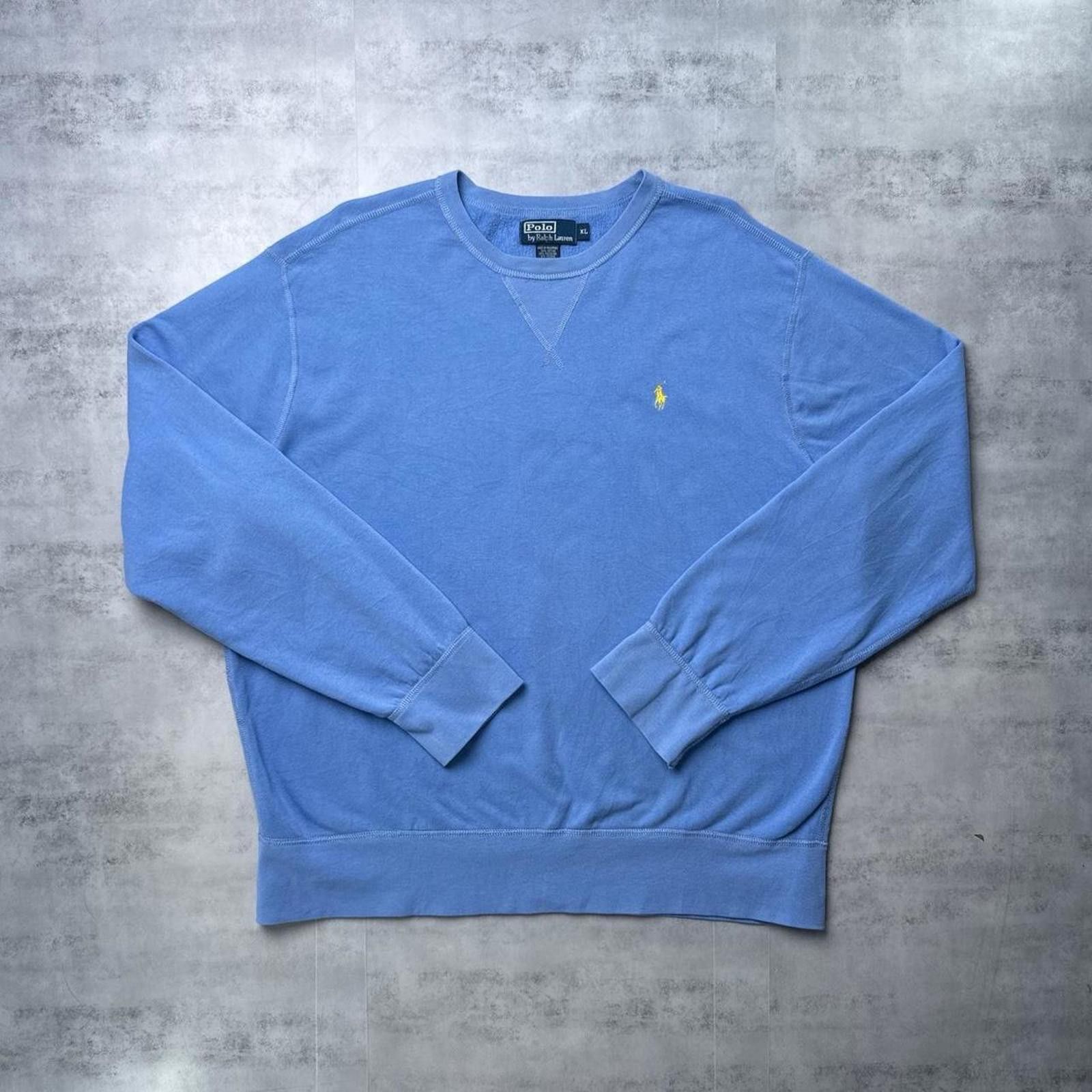 Polo Ralph Lauren Y2K Polo Ralph Lauren 00s Blue Sweatshirt Size US XL / EU 56 / 4 - 1 Thumbnail