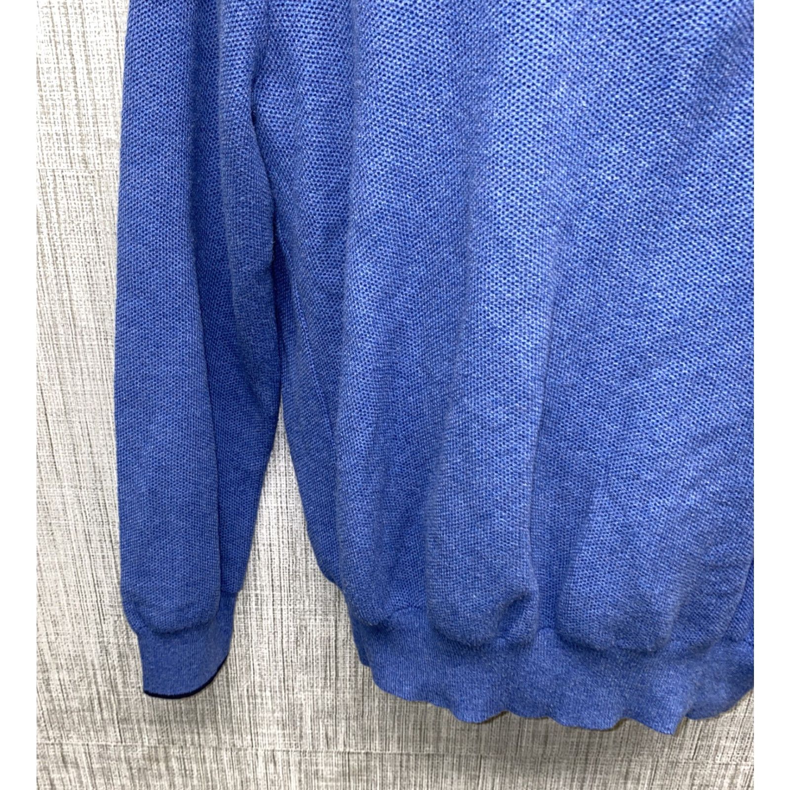 Polo Ralph Lauren Polo Ralph Lauren Sweater 1/2 Zip Pullover Mens XL Blue Cotton Pima Size US XL / EU 56 / 4 - 4 Thumbnail