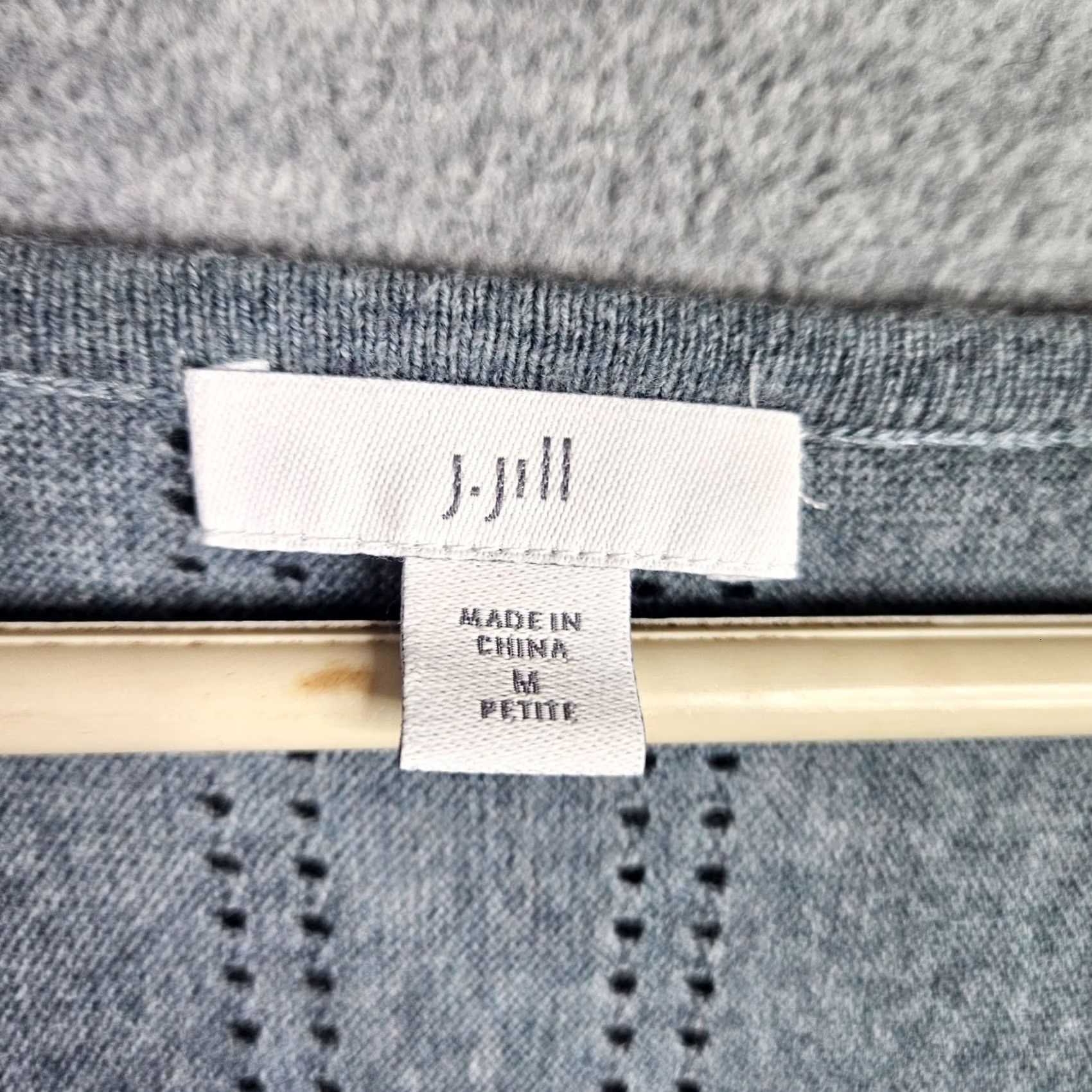 J. Jill J.Jill Women's Teal Blue V-Neck Dolman Sleeve Sweater Size M Size M / US 6-8 / IT 42-44 - 5 Thumbnail