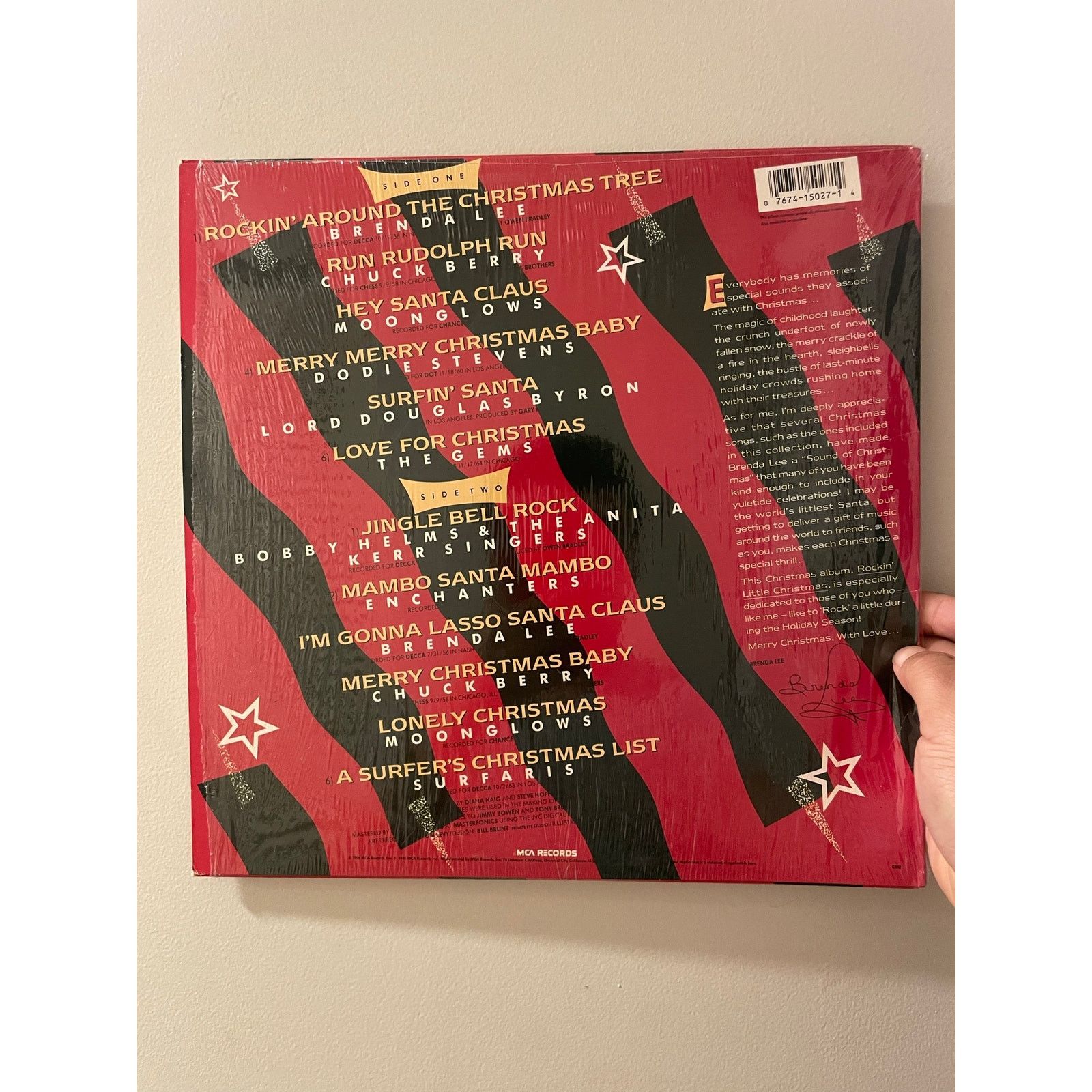 INTENTIONALLY BLANK Rockin' Little Christmas LP vintage vinyl record album music Size ONE SIZE - 2 Thumbnail