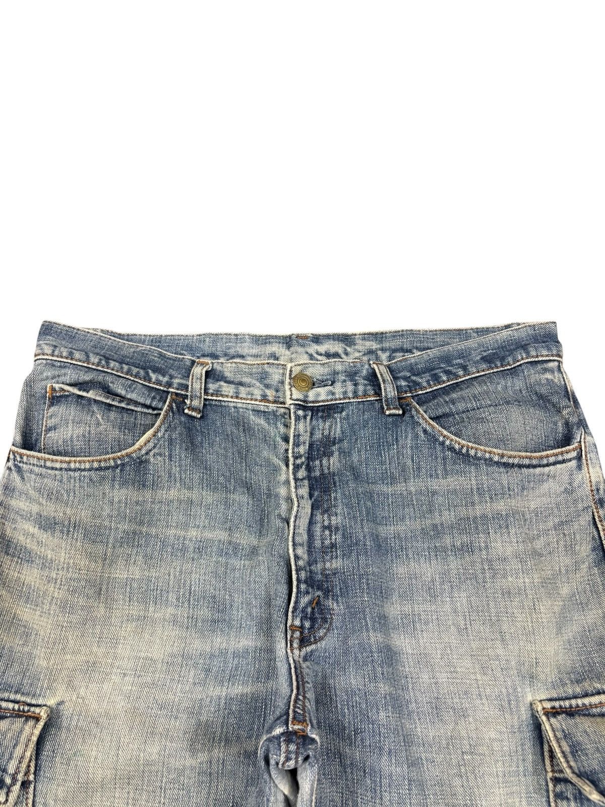 Japanese Brand Vintage Japanese Brand Cargo Distressed Baggy Jeans Size US 34 / EU 50 - 4 Thumbnail