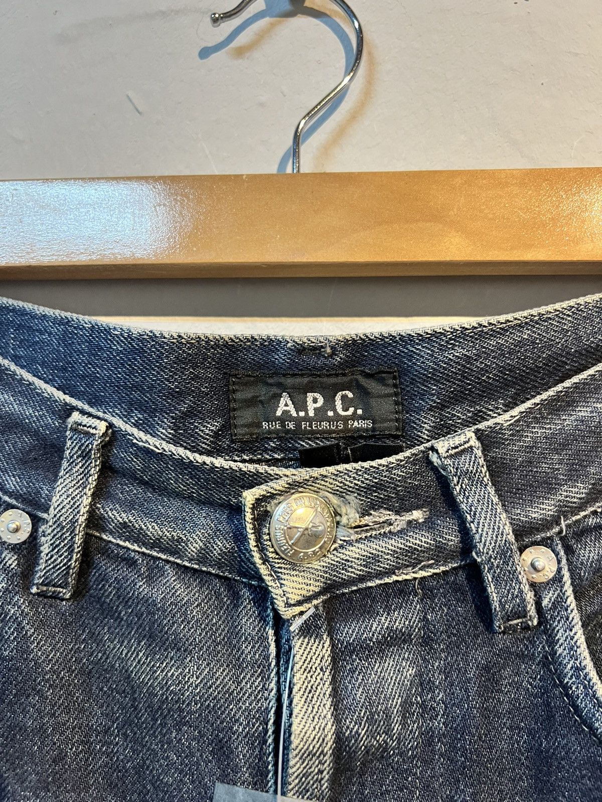 A.P.C. × Japanese Brand A.P.C. Distress Selvedge Denim Size US 30 / EU 46 - 2 Thumbnail