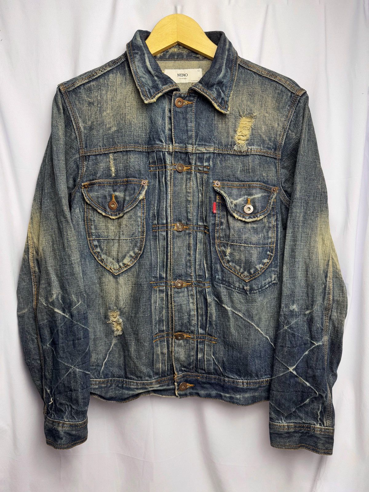 Japanese Nero Type 2 Denim Buckle Back Jacket