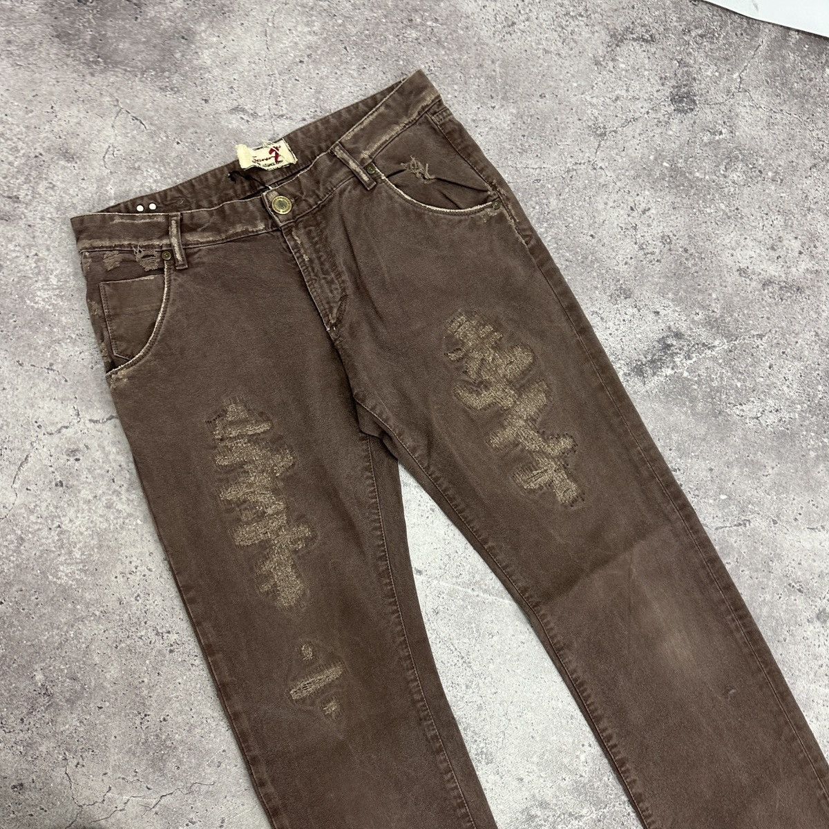 Vintage Vintage 90s Seven 7 Distressed Los Angeles jeans Kurt y2k og Size US 32 / EU 48 - 7 Thumbnail