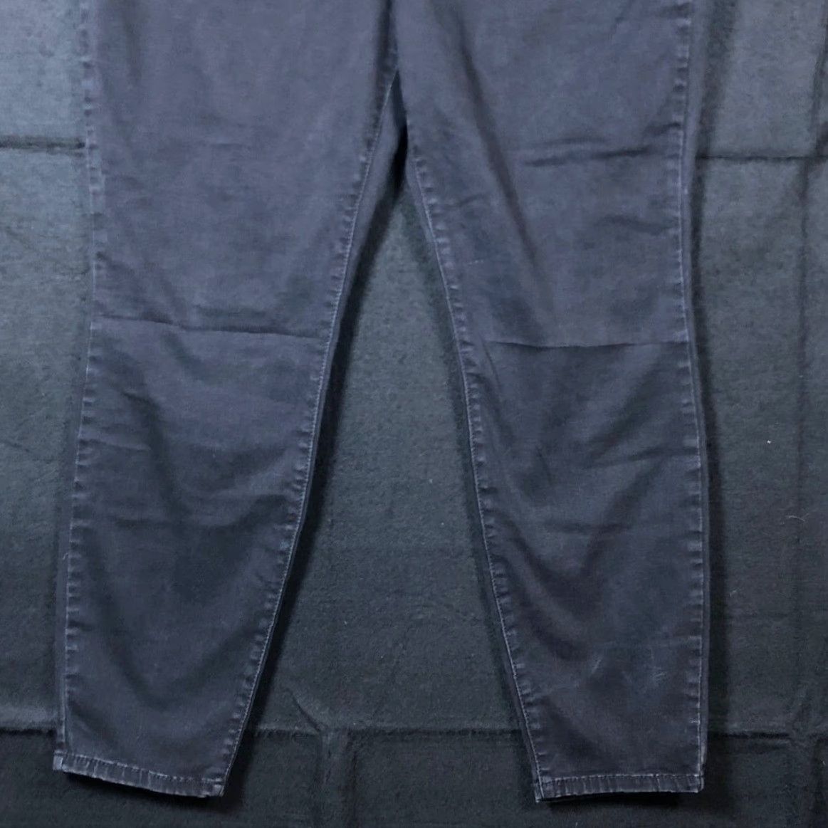 Vintage Terra & Sky Womens Jeans Black Denim Petite Skinny Leg Stretch 14P Size 36" / US 14 / IT 50 - 3 Thumbnail