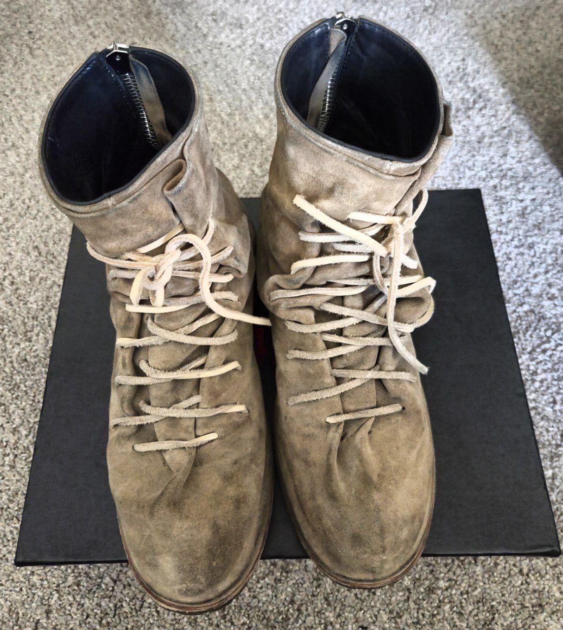 424 424 Marathon Laced Brown Suede Boots Size US 12 / EU 45 - 2 Thumbnail