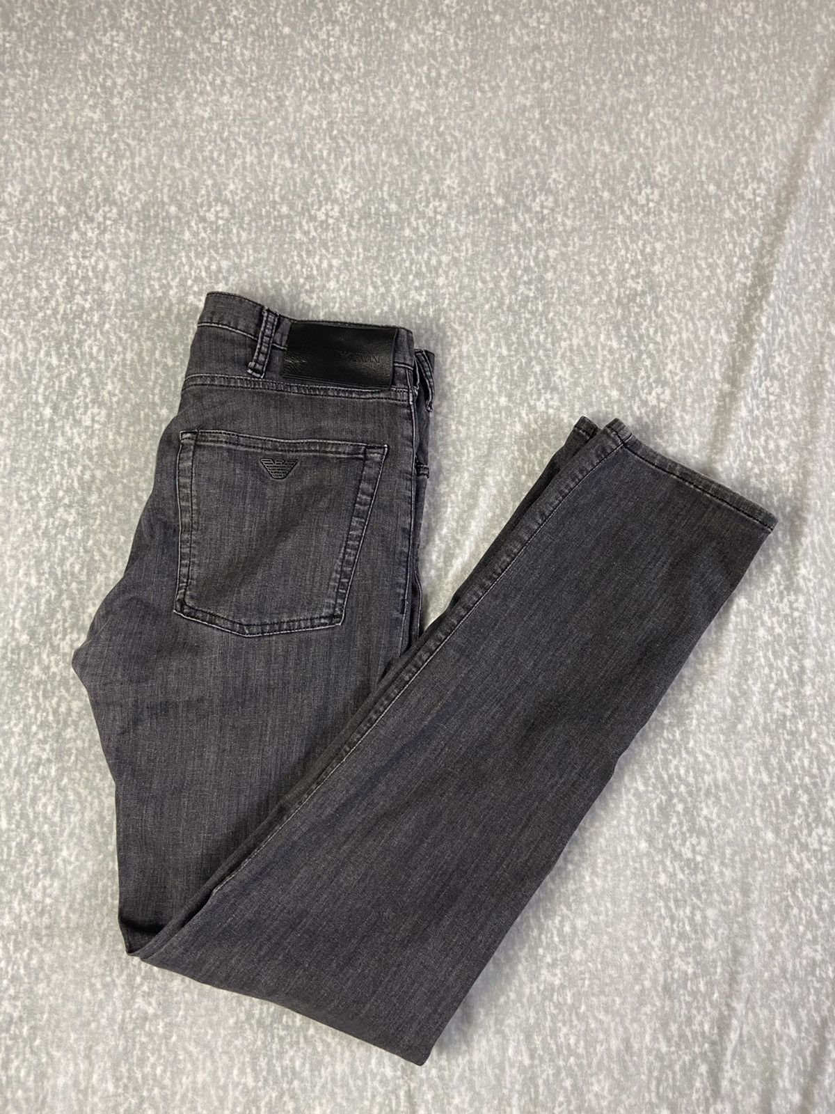 Emporio Armani Emporio Armani Grey Slim Fit Jeans Size US 31 - 1 Thumbnail