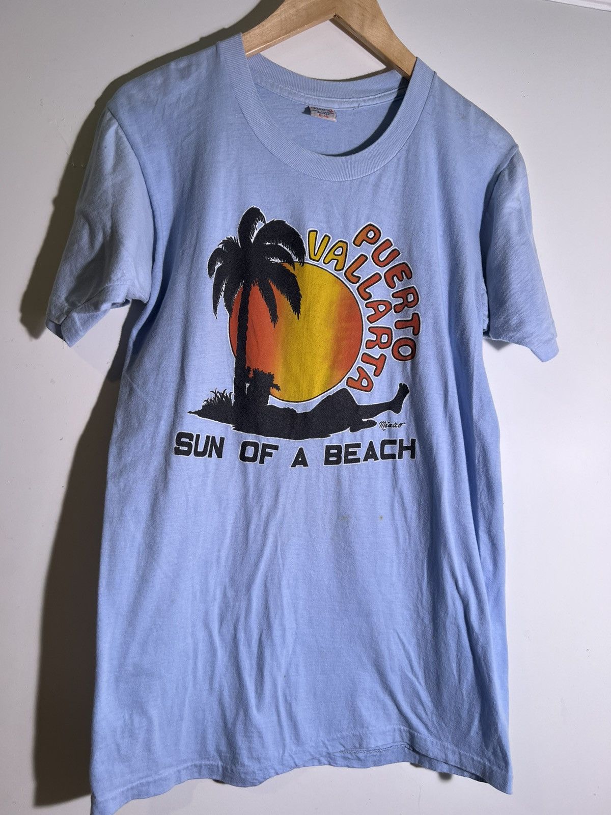 Vintage 80’s 90’s Vintage Puerto Vallarta Sun Of A Beach Retro Shirt Size US M / EU 48-50 / 2 - 1 Thumbnail