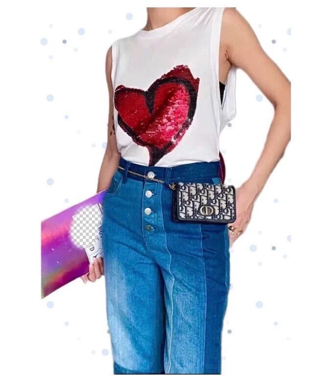 Vivienne Westwood Vivienne Westwood Sparkling red heart bead design sleevele Size XXS / US 00 / IT 34 - 8 Thumbnail