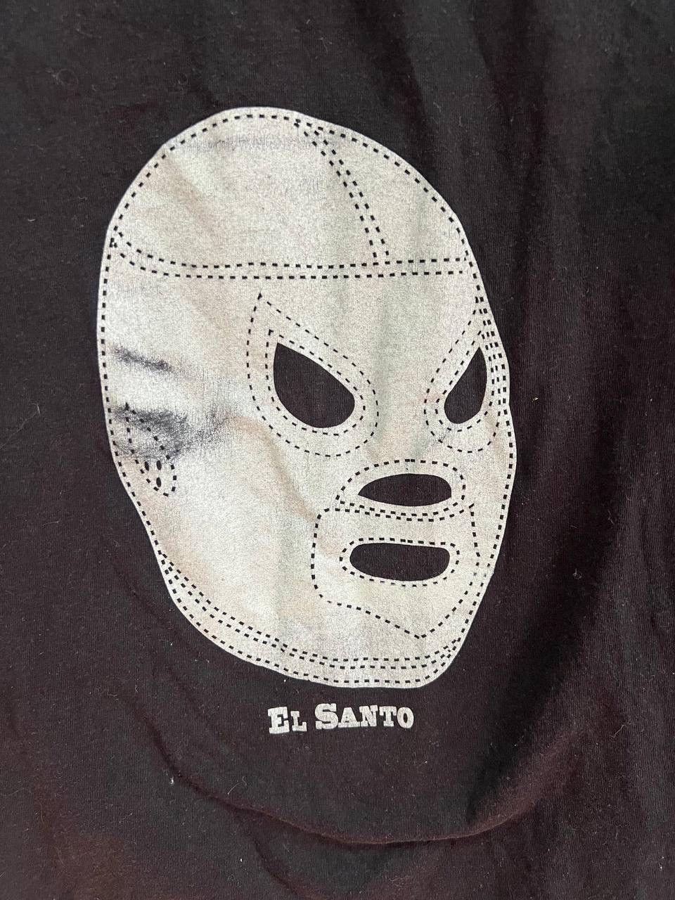Vintage × WWE Vintage 90s El Santo Mask Wrestling Promo T-Shirt Size US M / EU 48-50 / 2 - 2 Thumbnail