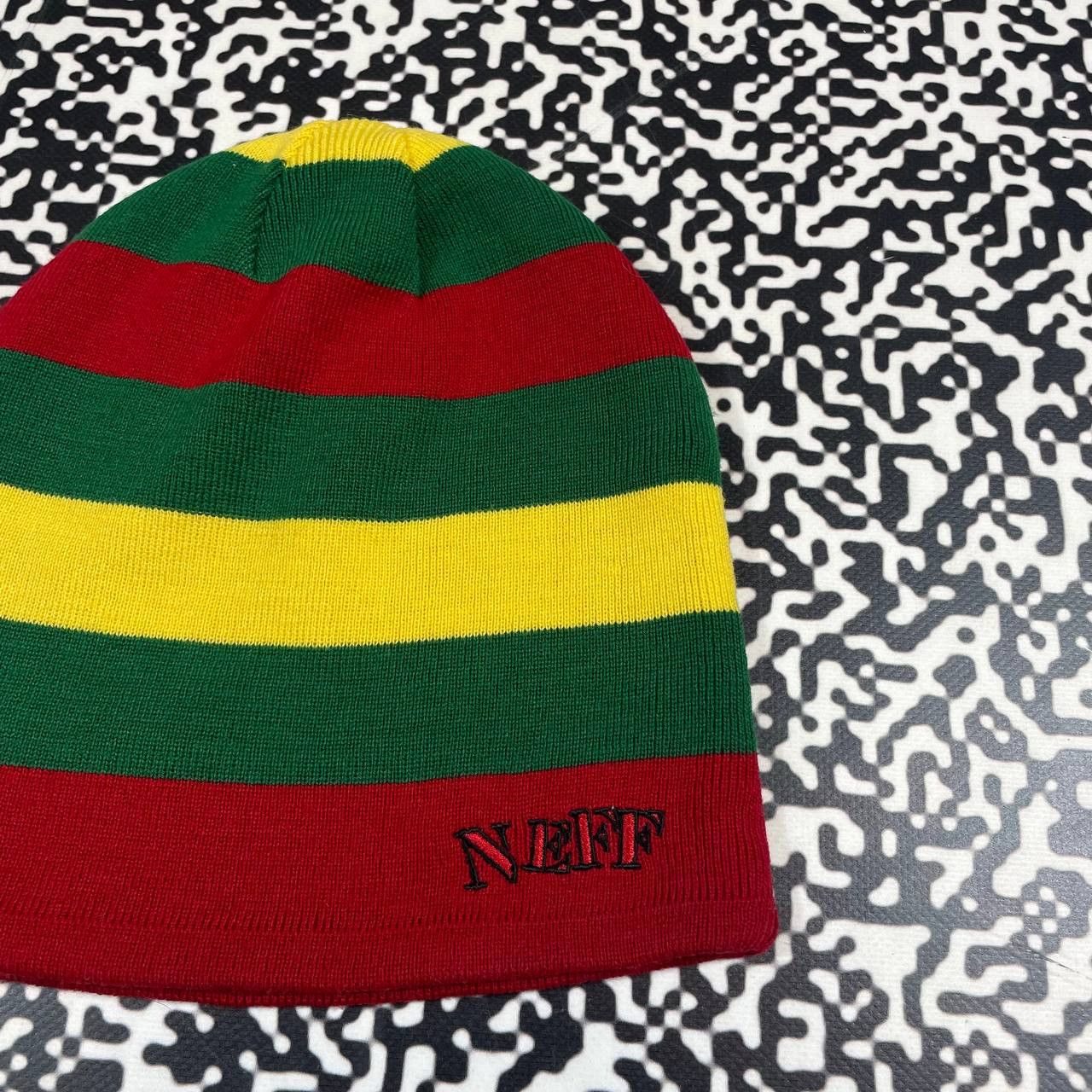 NEFF Vintage Y2K NEFF 2 Side Striped Skate SK8 Style Hat Size ONE SIZE - 5 Thumbnail