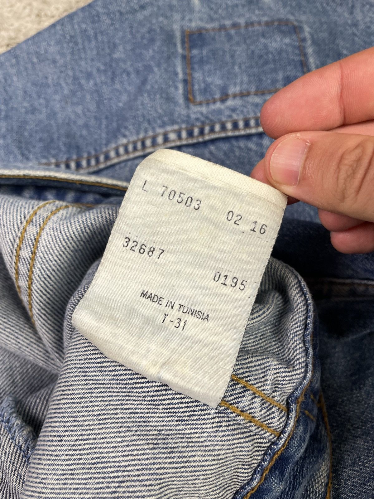 Levi's × Vintage Vintage 90s Levis Denim Button Up Jacket Size US L / EU 52-54 / 3 - 7 Thumbnail