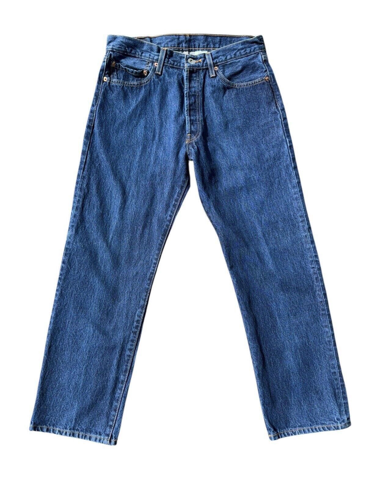 Levi's Vintage Levis 501 Straight Leg 5 Pocket Denim Jeans 34x30 Size US 34 / EU 50 - 1 Thumbnail