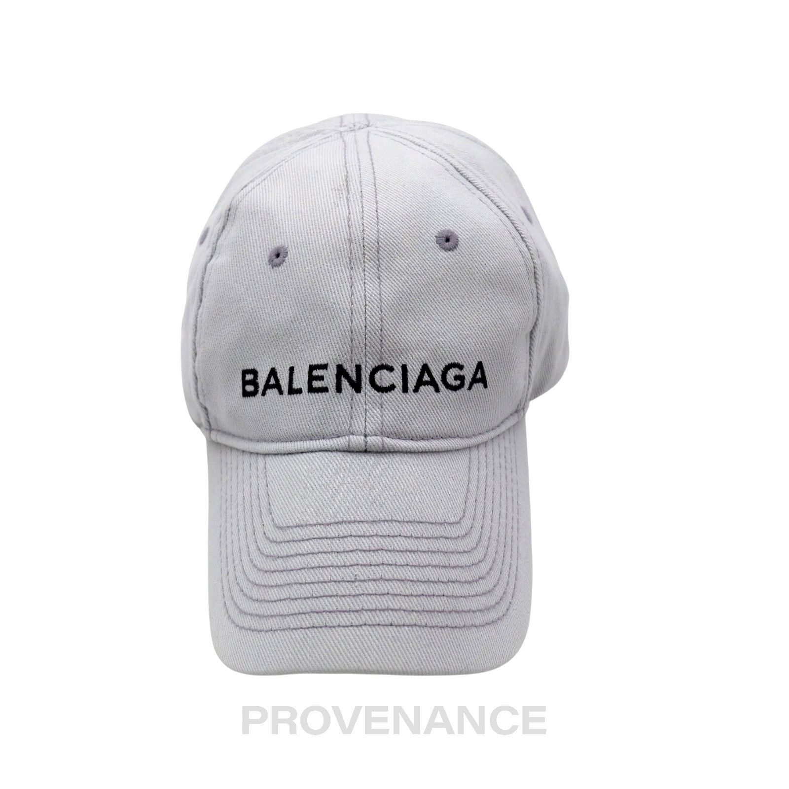 Balenciaga 🔴 Balenciaga Embroidered Logo Cap - Grey Size ONE SIZE - 1 Thumbnail