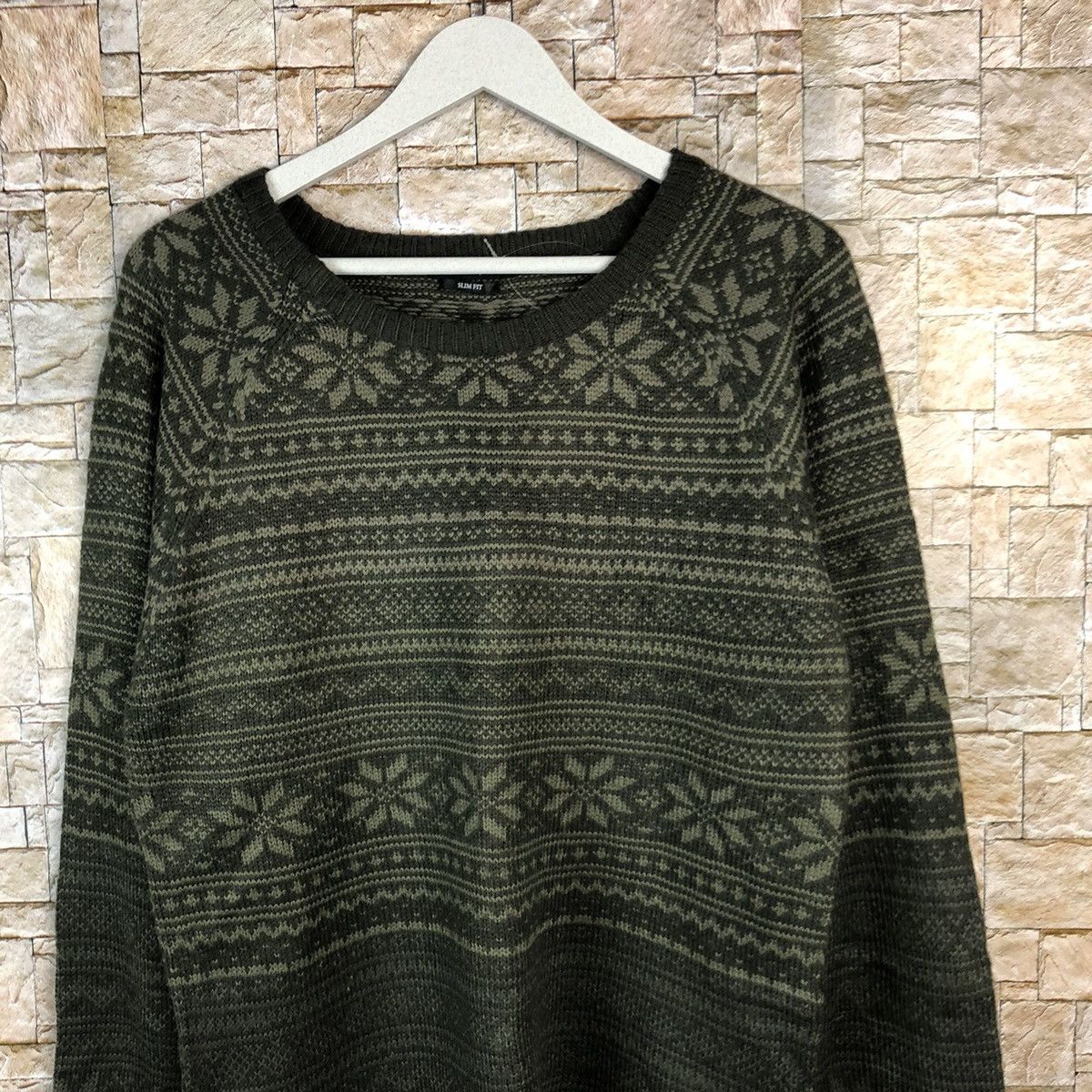 George × Homespun Knitwear × Japanese Brand George slim fit art design Brown Knitwear #A1102 Size US M / EU 48-50 / 2 - 5 Thumbnail