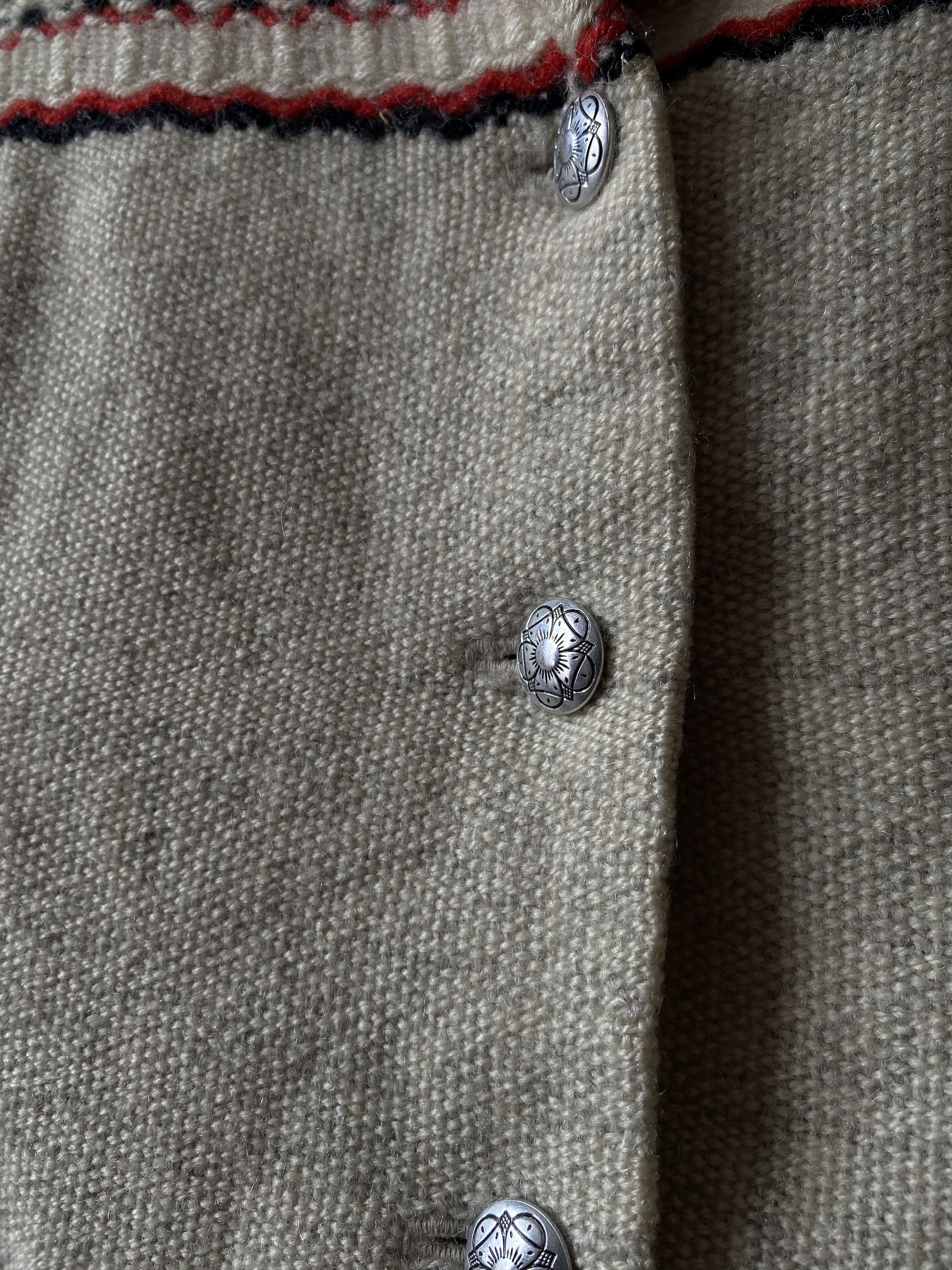Vintage Hand Woven Made in Norway Wool Sweater Kongsberg Knit Size US S / EU 44-46 / 1 - 3 Thumbnail
