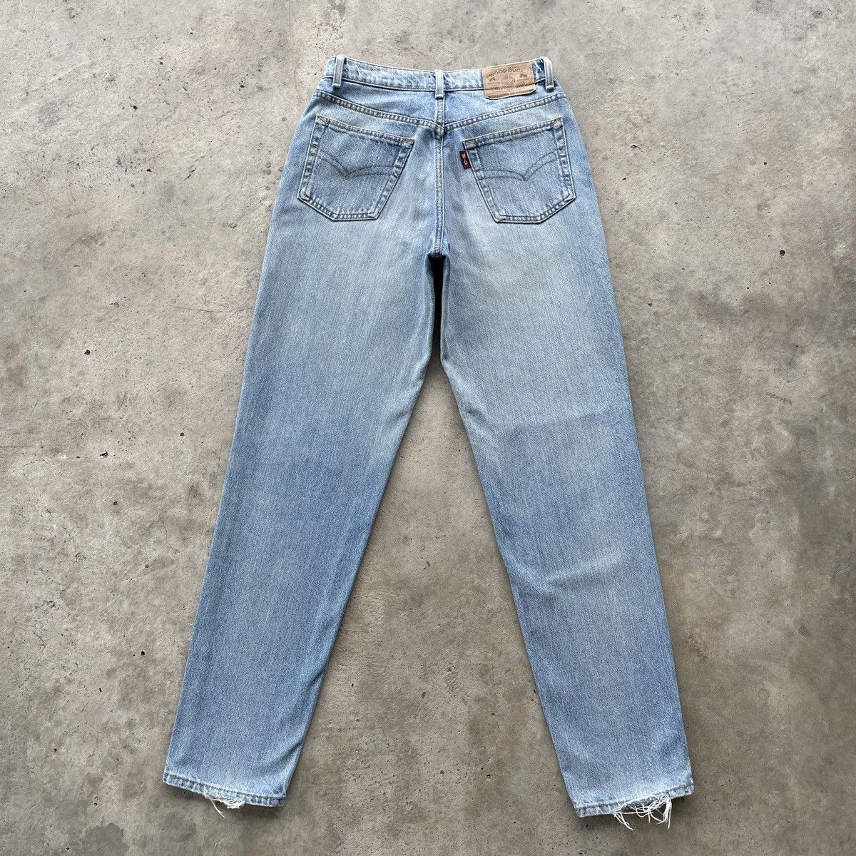 Japanese Brand Vintage Japan Wood Duck Faded Denim Distressed Jeans Pants Size US 28 / EU 44 - 12 Thumbnail