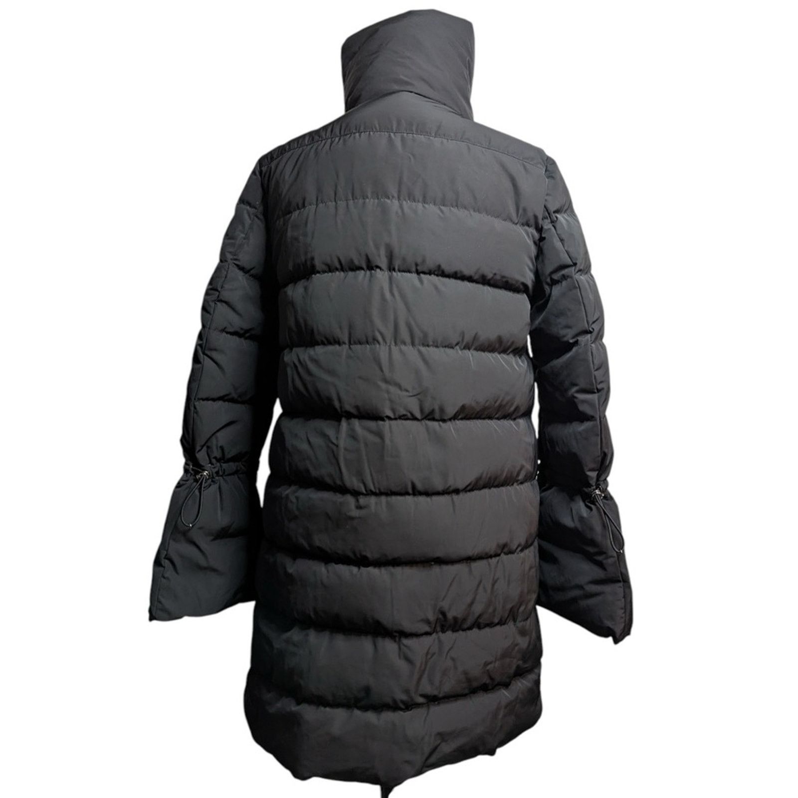 Moncler Lobelia Quilted Down Puffer Coat size 1 Black Bell Sleeves Size S / US 4 / IT 40 - 11 Thumbnail
