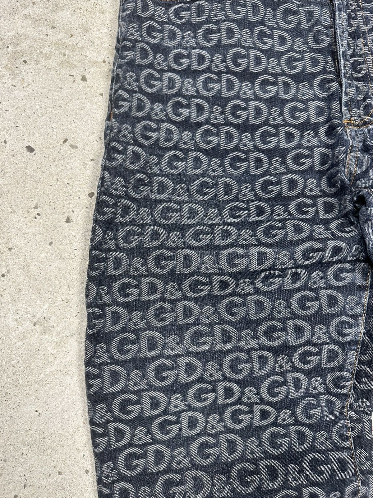 Dolce & Gabbana 2001 Dolce & Gabbana Monogram DG Jeans Denim Pants Size 29" - 7 Thumbnail