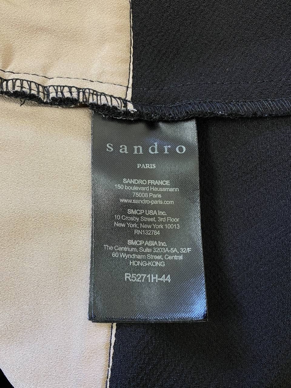Sandro Sandro Paris Emelie Lace-Band Midi Dress Size S / US 4 / IT 40 - 14 Thumbnail