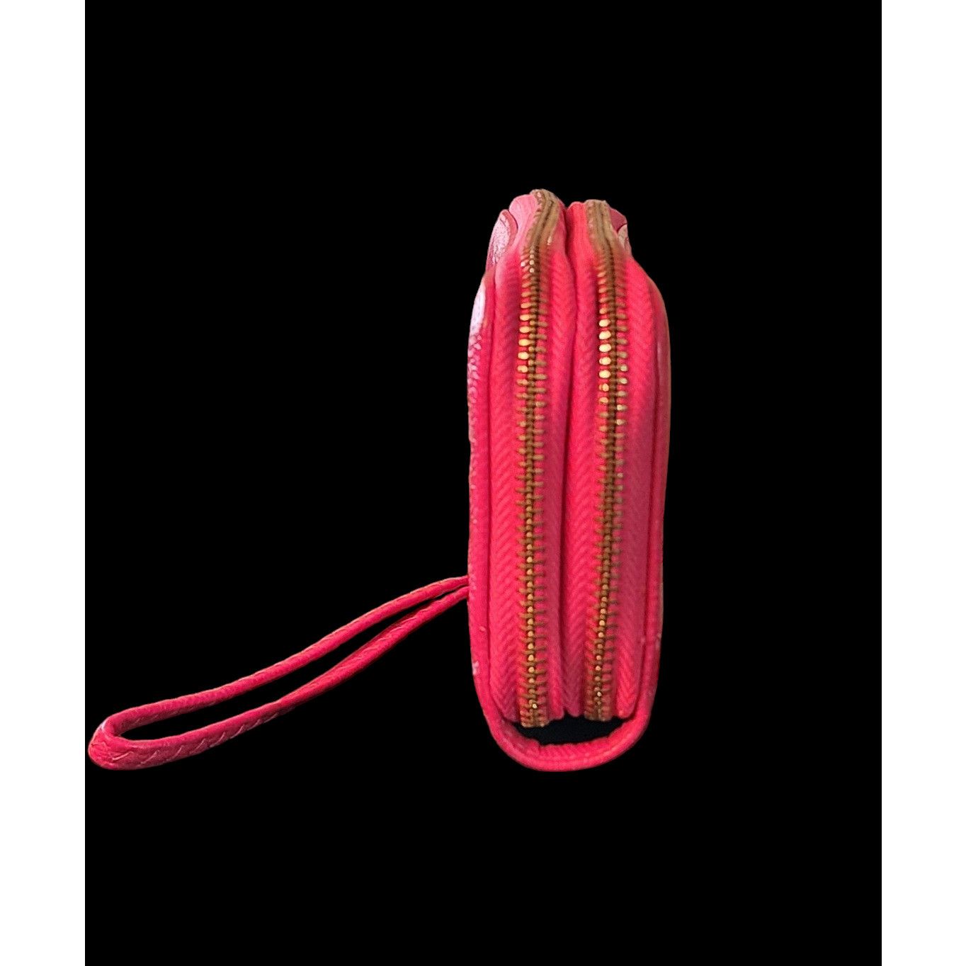 Unknown London Bright Pink faux leather clutch wristlet Size ONE SIZE - 6 Thumbnail