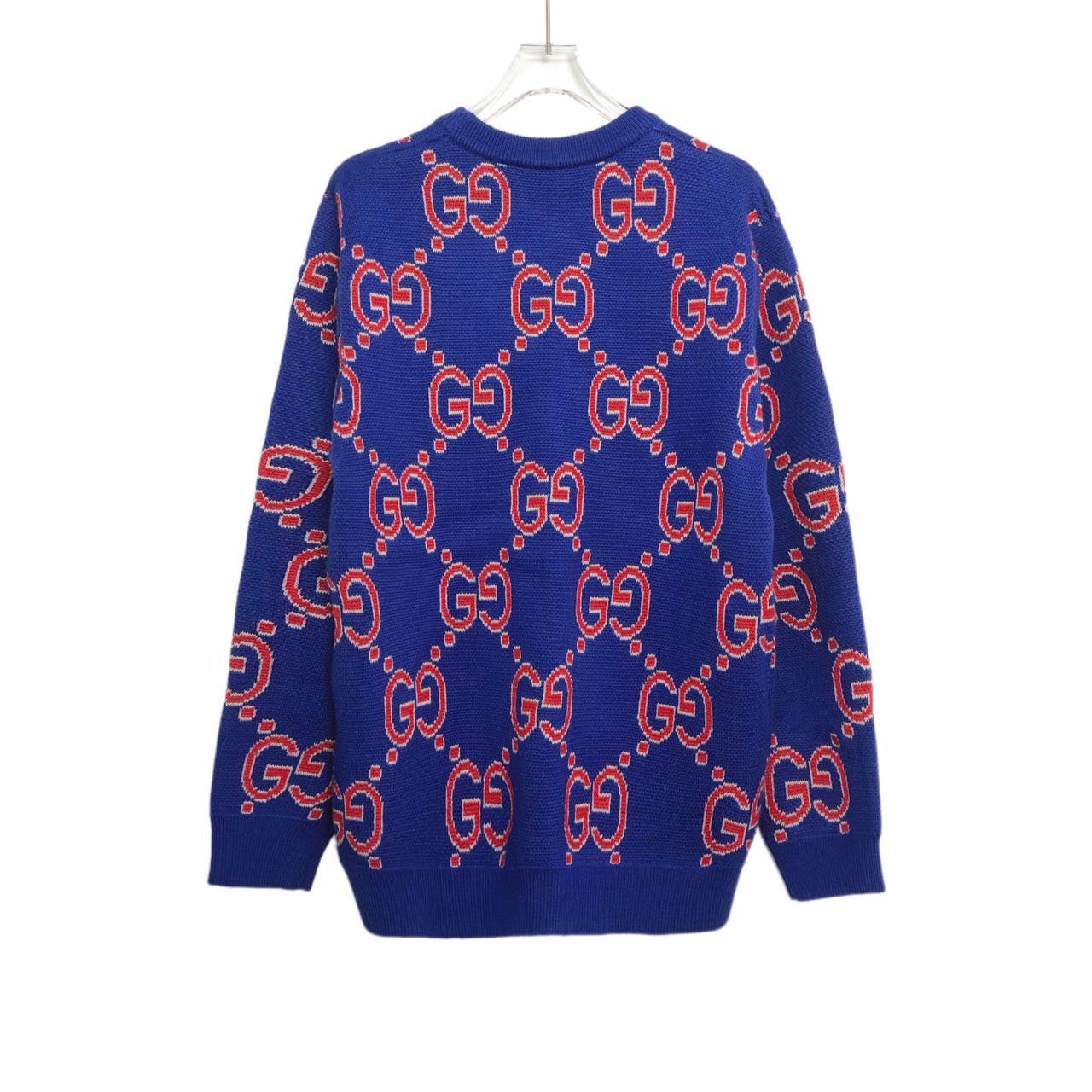 Gucci Gucci Dragon Baby Logo Long Sleeve Sweater Men Blue K26WX Size US XXS / EU 40 - 2 Thumbnail