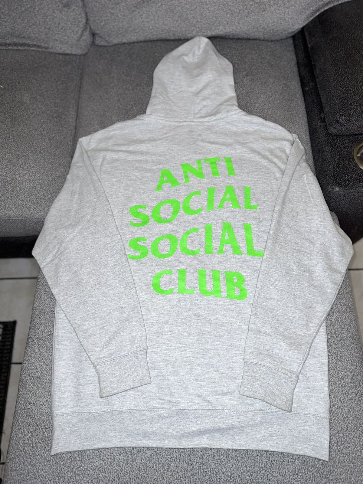 Anti Social Social Club Anti Social Social Club Grey Electric Zip Hoodie Size XL Size US XL / EU 56 / 4 - 1 Thumbnail