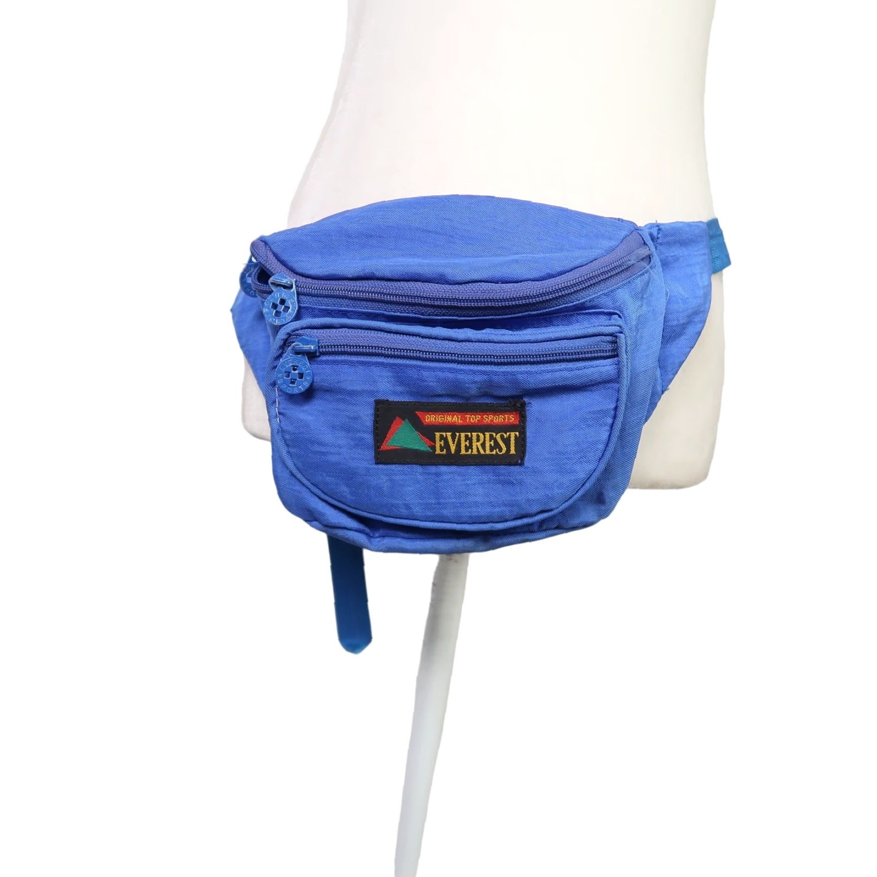 Vintage VINTAGE 80s Everest blue nylon fanny pack belt bag purse, Belt Bag & Fanny Pack, Women, Blue, Adjustable waist strap, 12" x 6" Size ONE SIZE - 6 Thumbnail