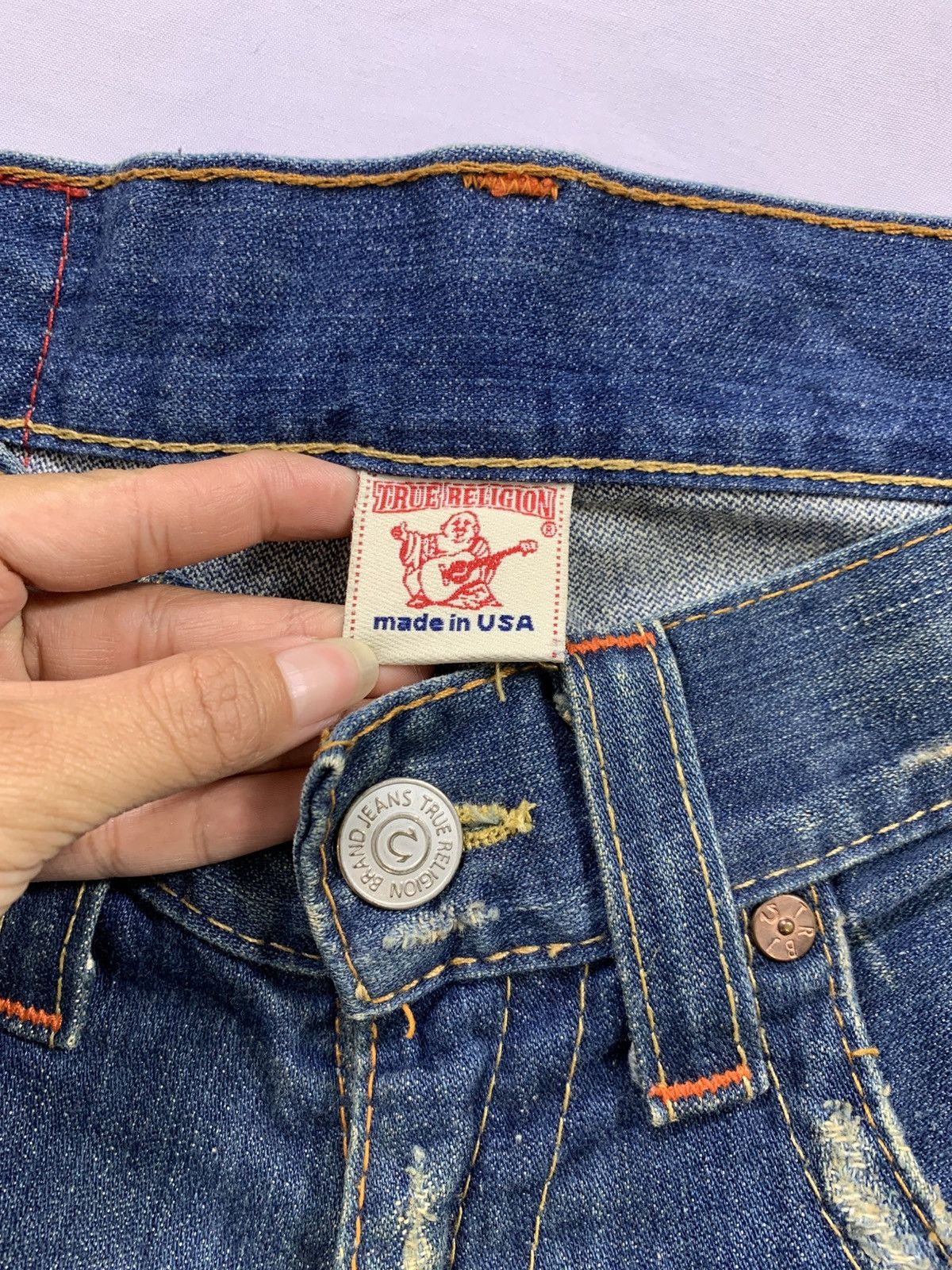 Tornado Mart Vintage True Religion Denim Flered Jeans Size US 32 / EU 48 - 4 Thumbnail