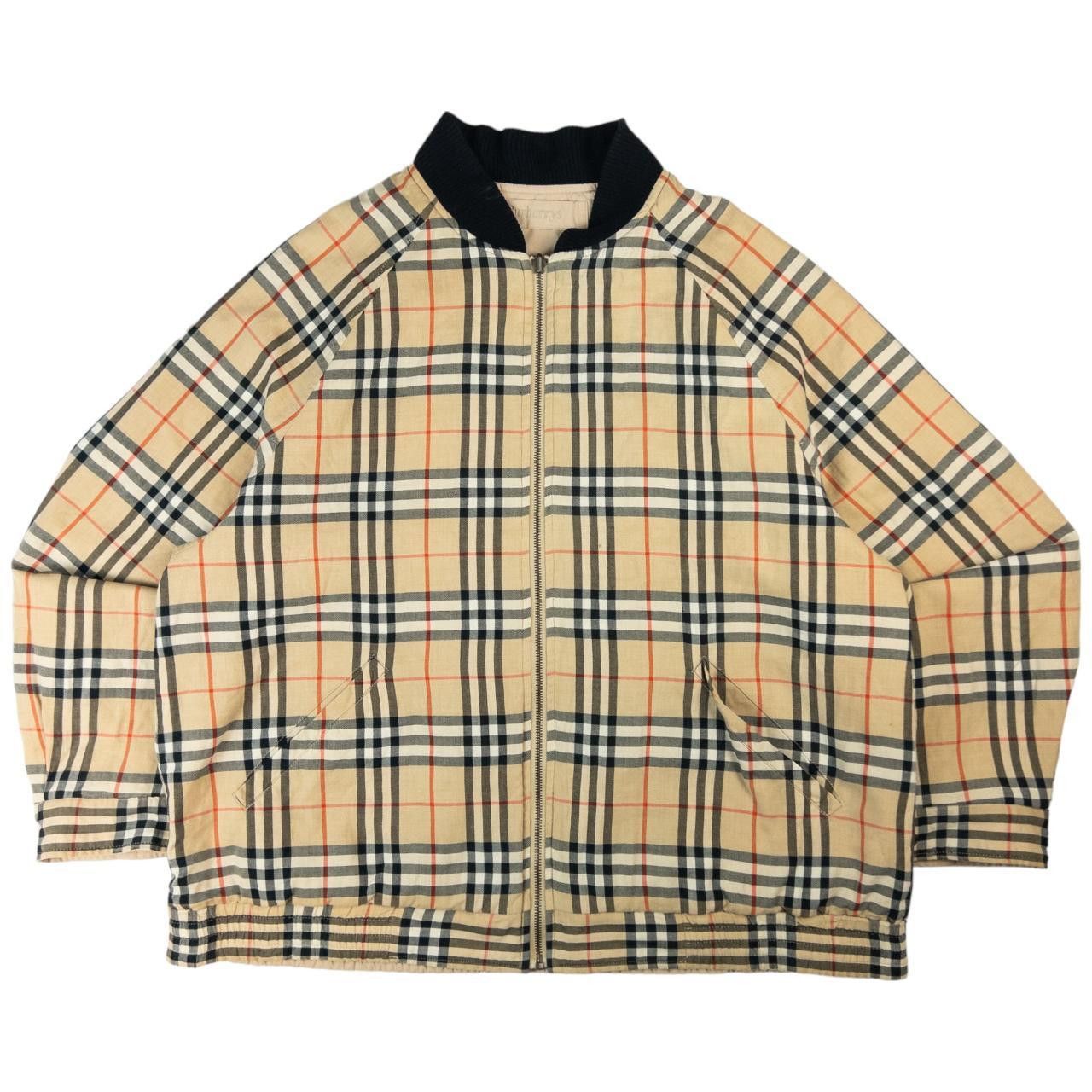 【本日限定価格】vintage Burberry jacket VINTAGE BURBERRY Bomber Jacket Winter Nova Check Men's WOOL