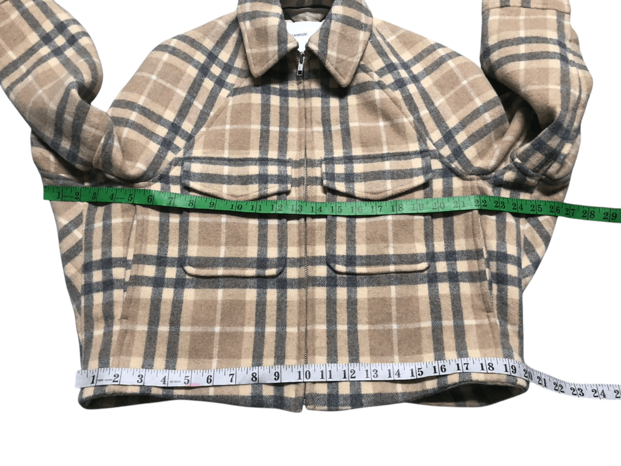 Japanese Brand × Samsoe Samsoe Samsoe Samsoe Plaid Wool Cropped Jacket Size XS / US 0-2 / IT 36-38 - 17 Thumbnail