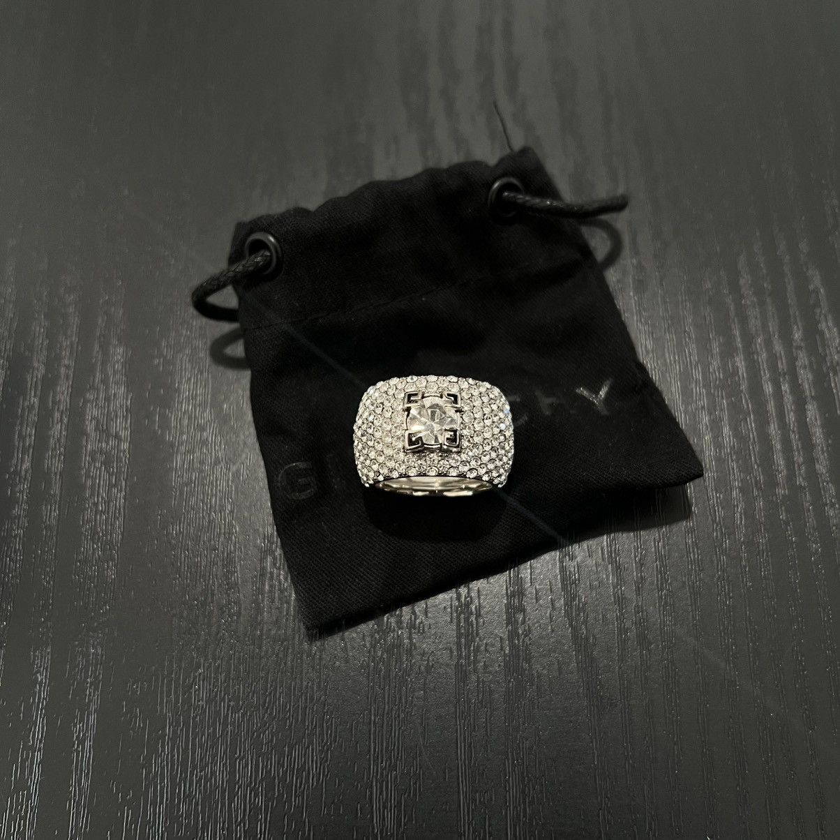 Givenchy Givenchy 4G Crystal Claw Paved Ring Size ONE SIZE - 3 Thumbnail