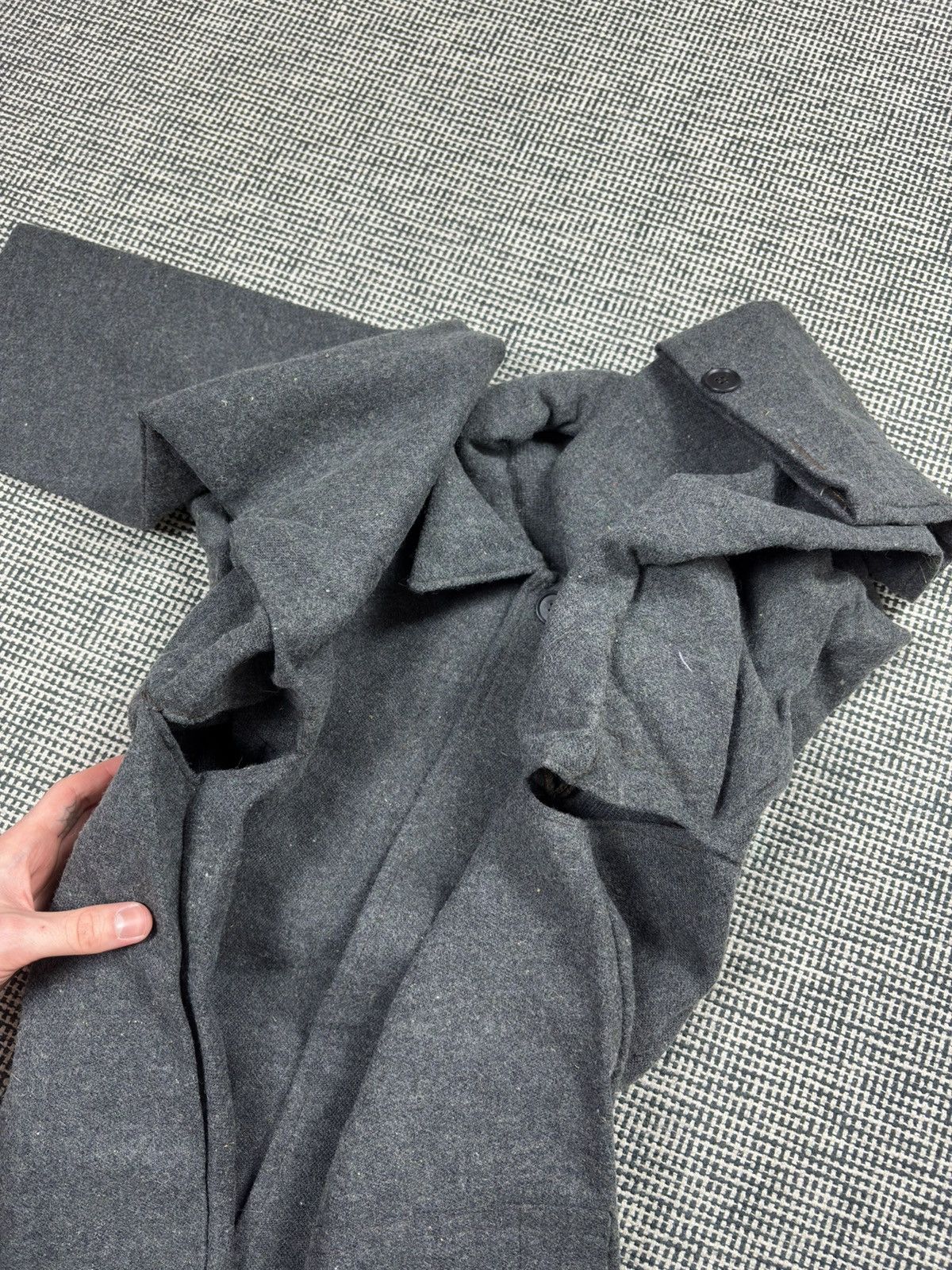 Le Laboureur vintage 60s wool heavy duty French chore coat worker Size US L / EU 52-54 / 3 - 7 Thumbnail
